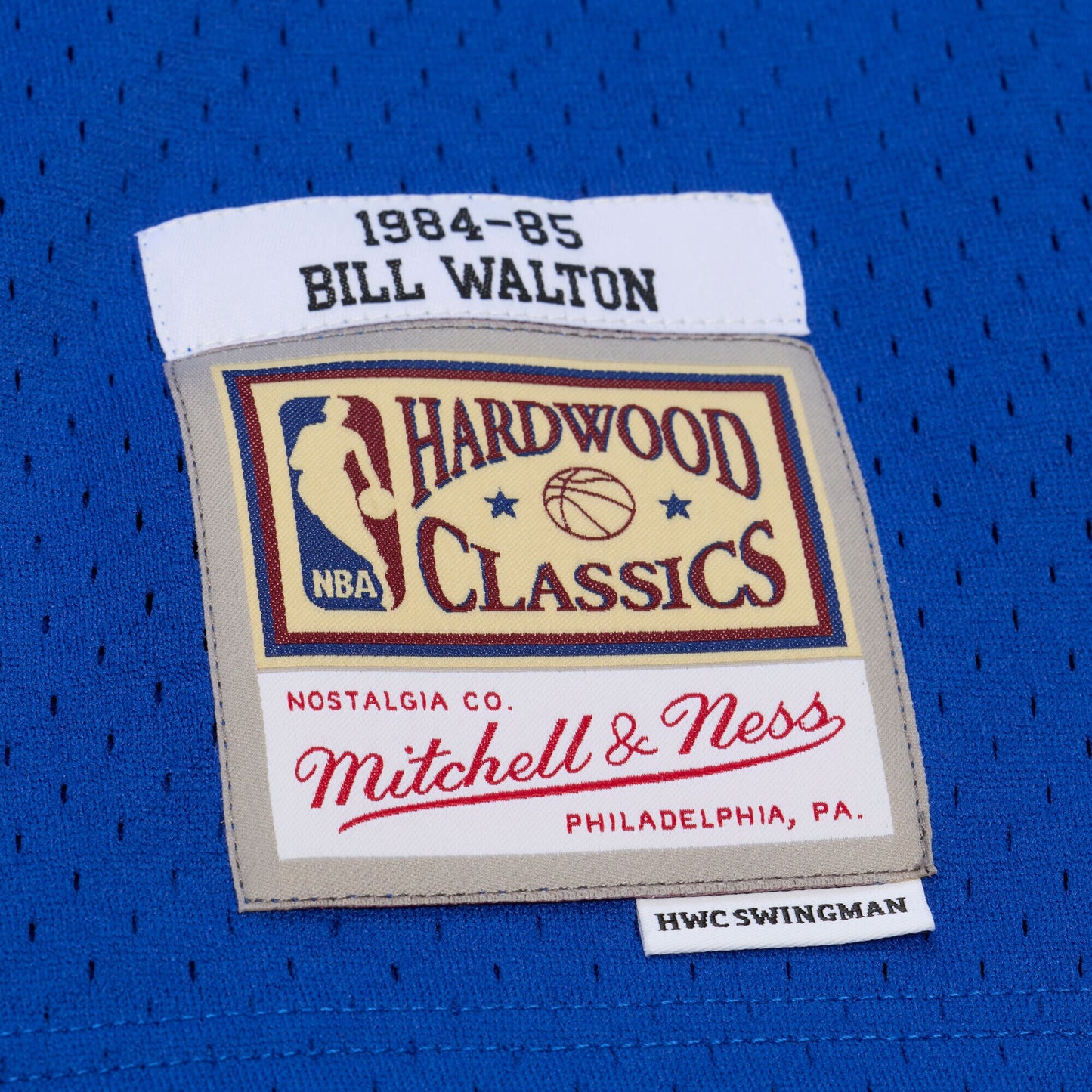 Men's LA Clippers Bill Walton Mitchell & Ness Royal 1984-85 Swingman Jersey
