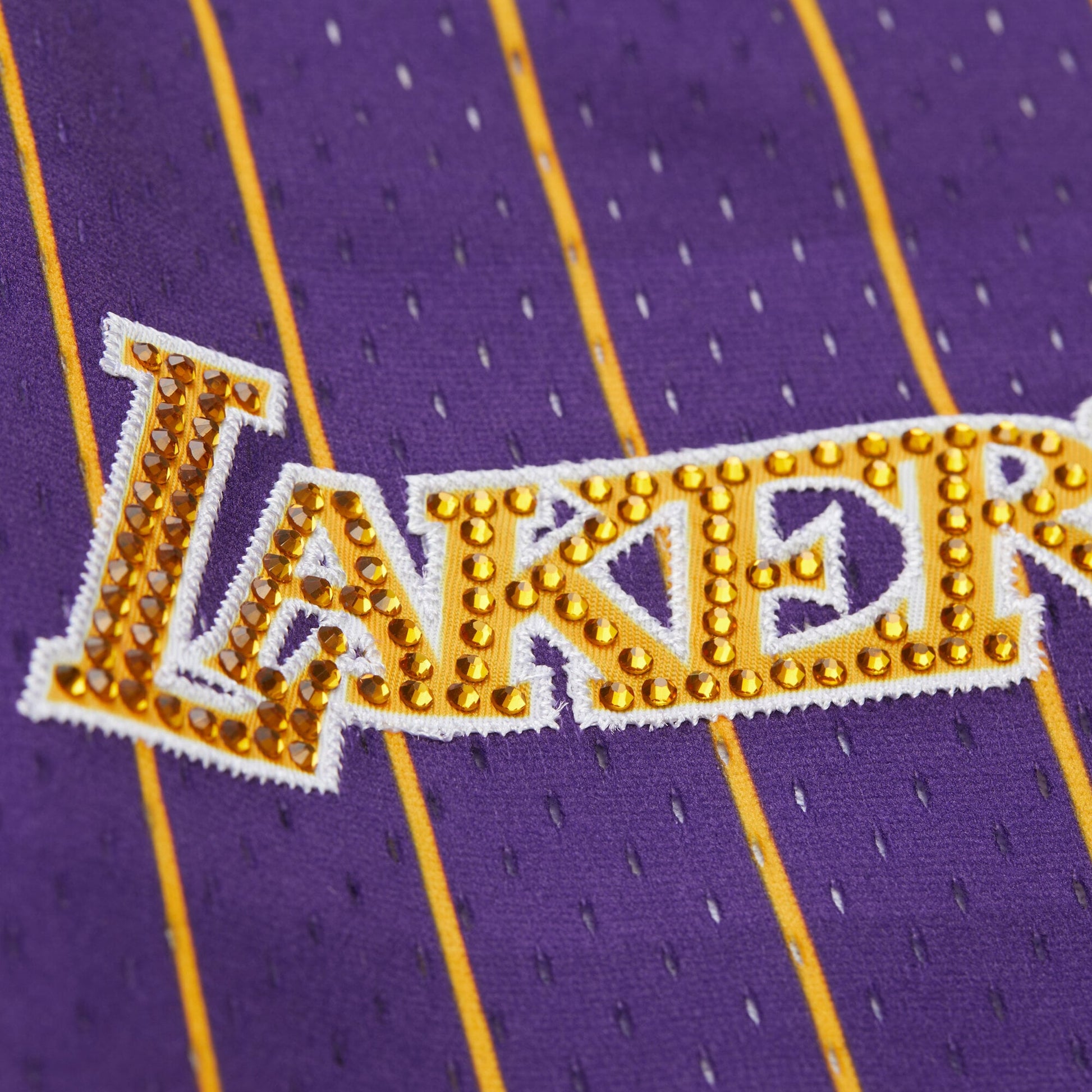 Women's Los Angeles Lakers  Mitchell & Ness x DANNIJO Purple Fashion Baseball Jersey