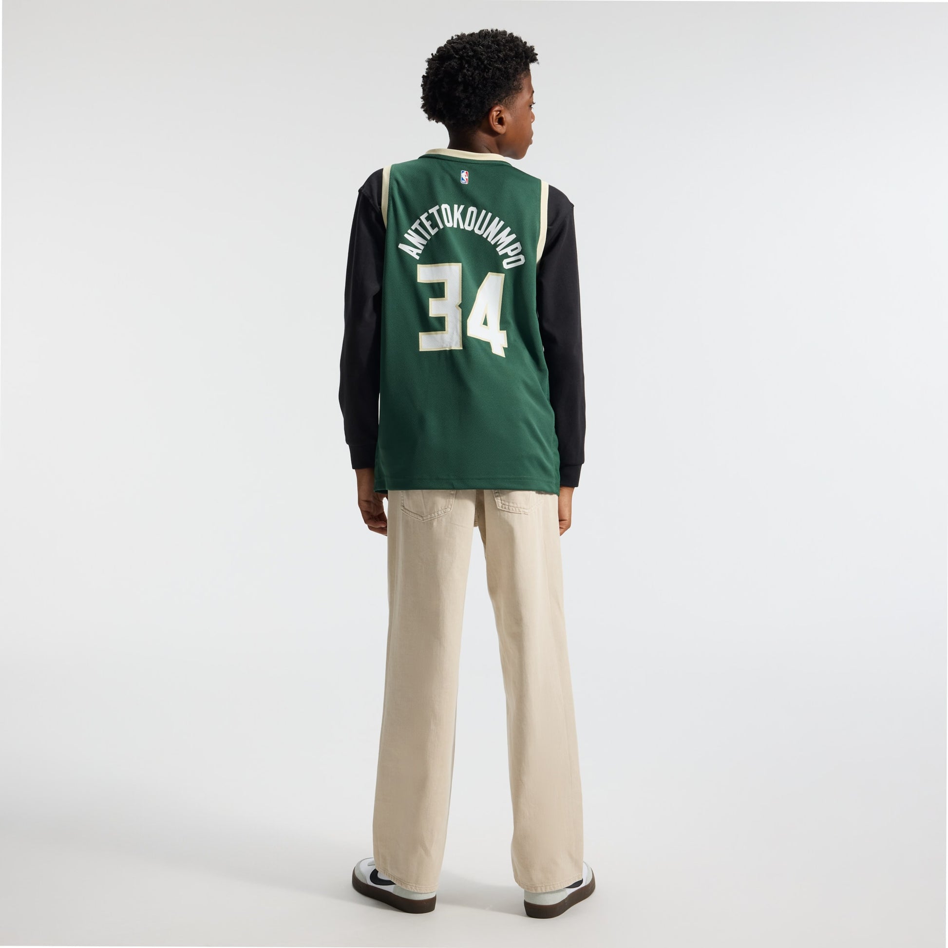 Youth Milwaukee Bucks Giannis Antetokounmpo Fanatics Hunter Green Fast Break Replica Player Jersey - Icon Edition