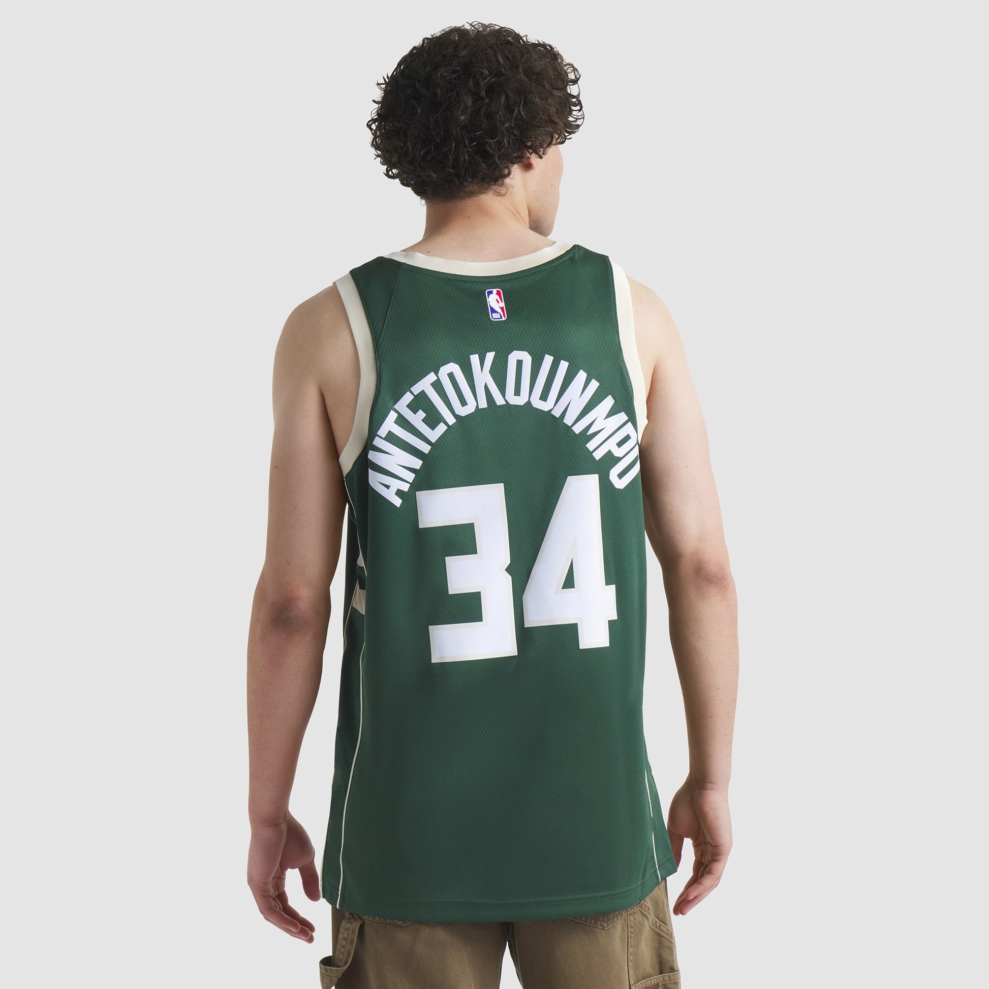 Unisex Milwaukee Bucks Giannis Antetokounmpo Nike Hunter Green Swingman Jersey - Icon Edition