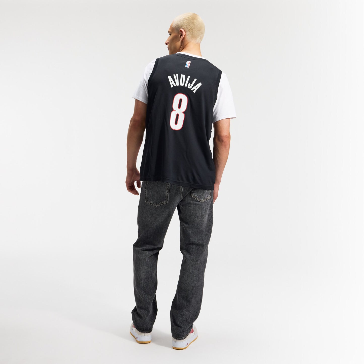 Men's Portland Trail Blazers Deni Avdija Fanatics Black Fast Break Replica Jersey - Icon Edition