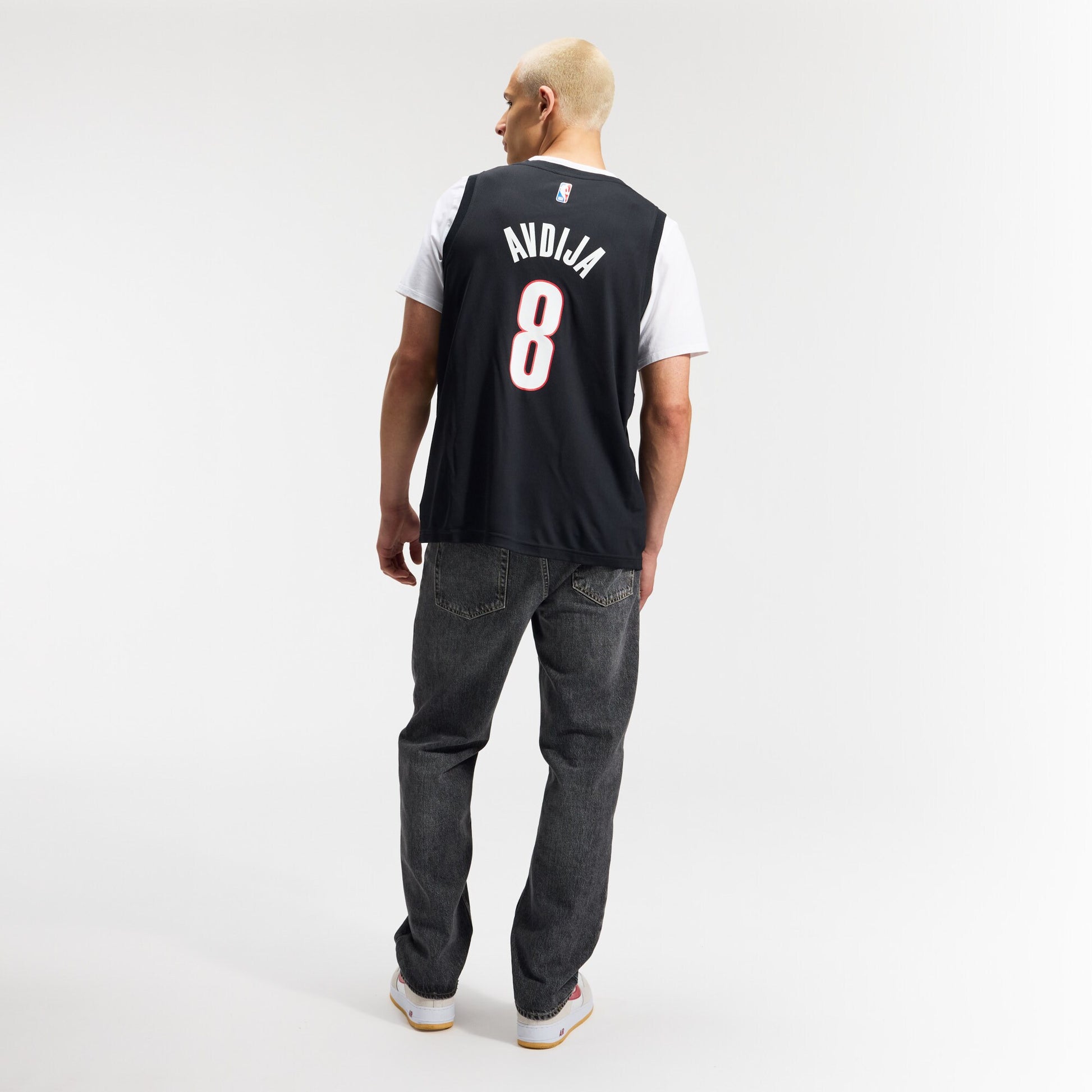Men's Portland Trail Blazers Deni Avdija Fanatics Black Fast Break Replica Jersey - Icon Edition