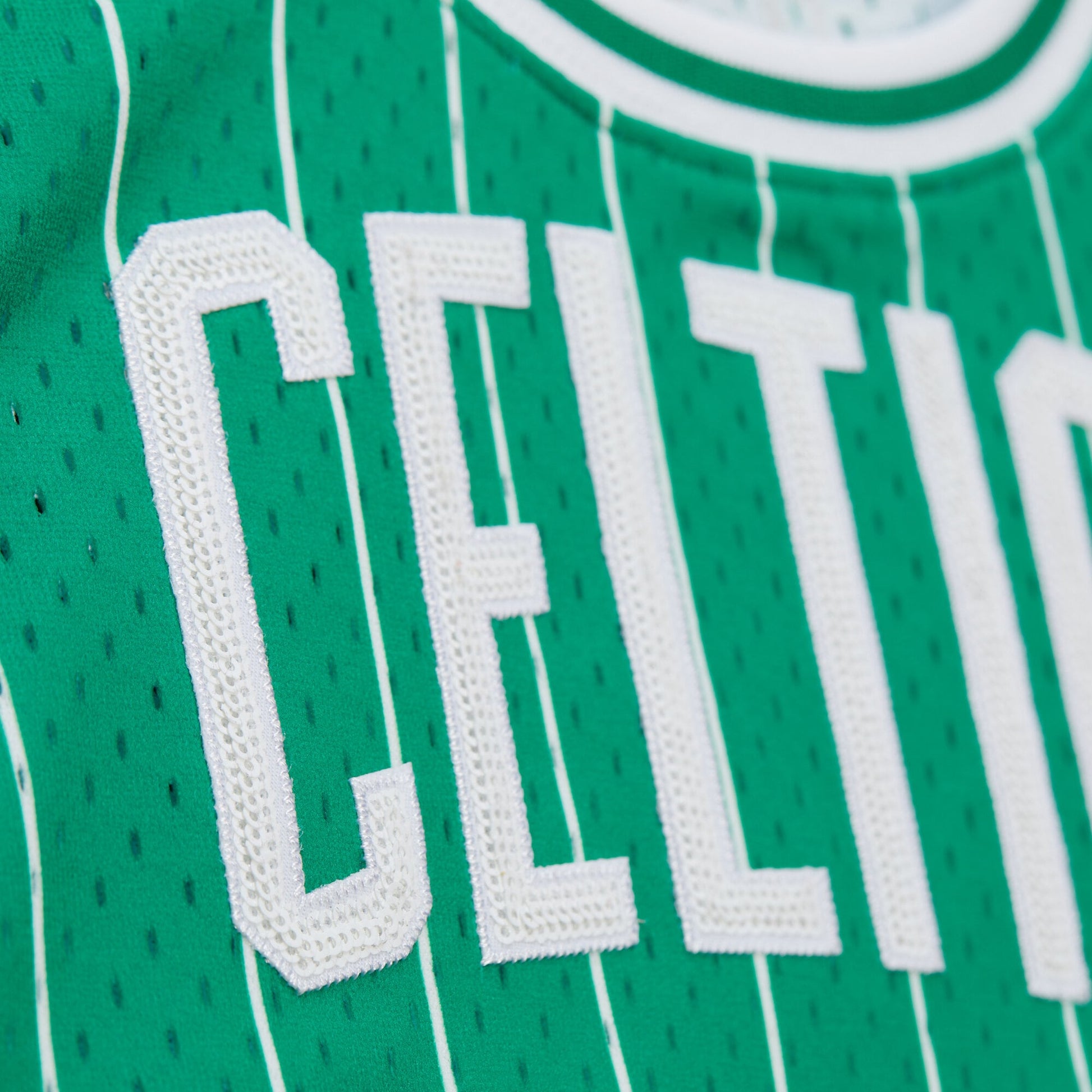 Women's Boston Celtics Larry Bird Mitchell & Ness x DANNIJO Kelly Green Fashion Cropped Basketball Jersey