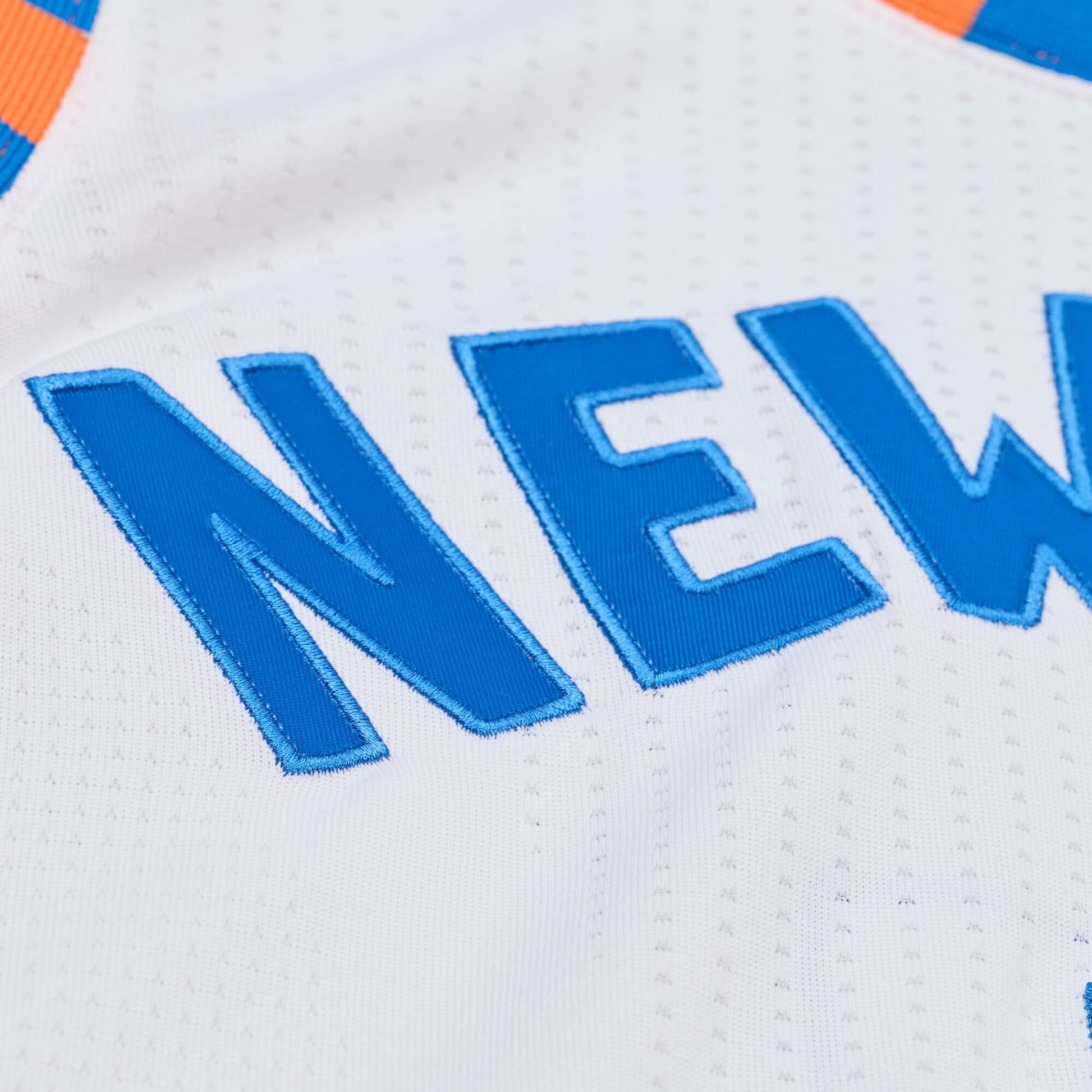 Men's New York Knicks Carmelo Anthony Mitchell & Ness White 2015-16 Hardwood Classics Authentic Jersey
