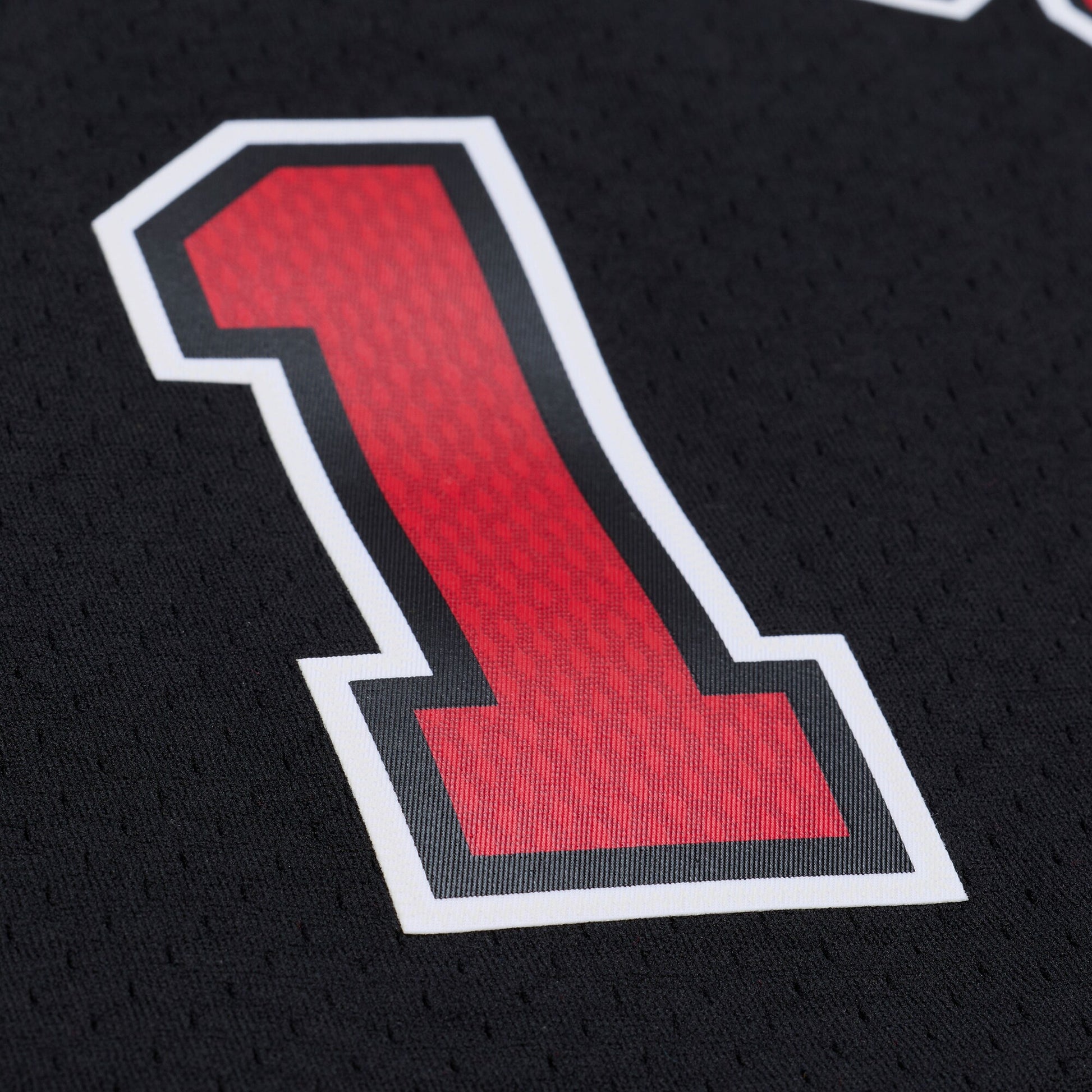 Men's Chicago Bulls Derrick Rose Mitchell & Ness Black Big & Tall 2010/11 Swingman Jersey