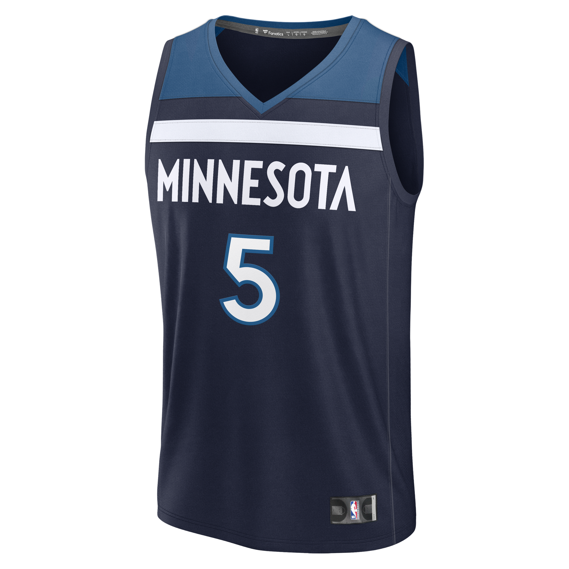 Youth Minnesota Timberwolves Anthony Edwards Fanatics Navy Fast Break Replica Player Jersey - Icon Edition