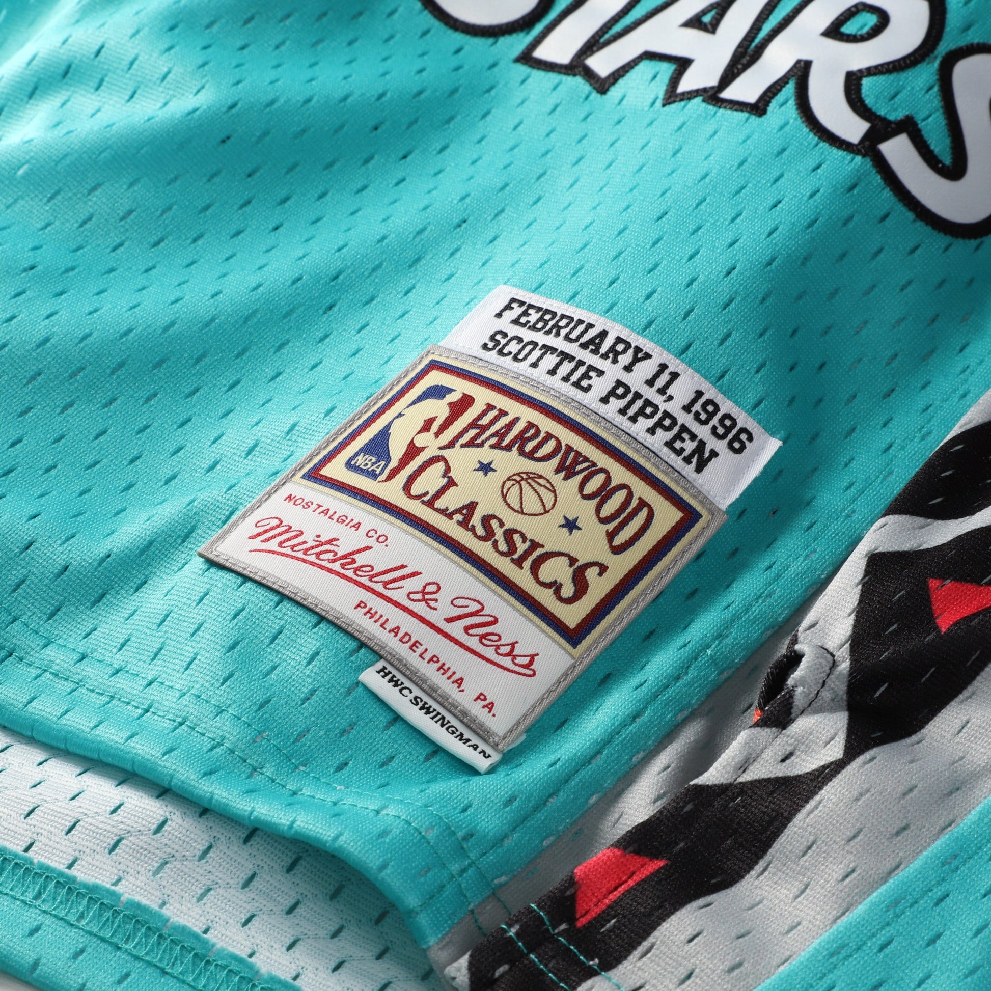 Youth 1996 NBA All-Star Game Scottie Pippen Mitchell & Ness Teal Hardwood Classics Swingman Jersey