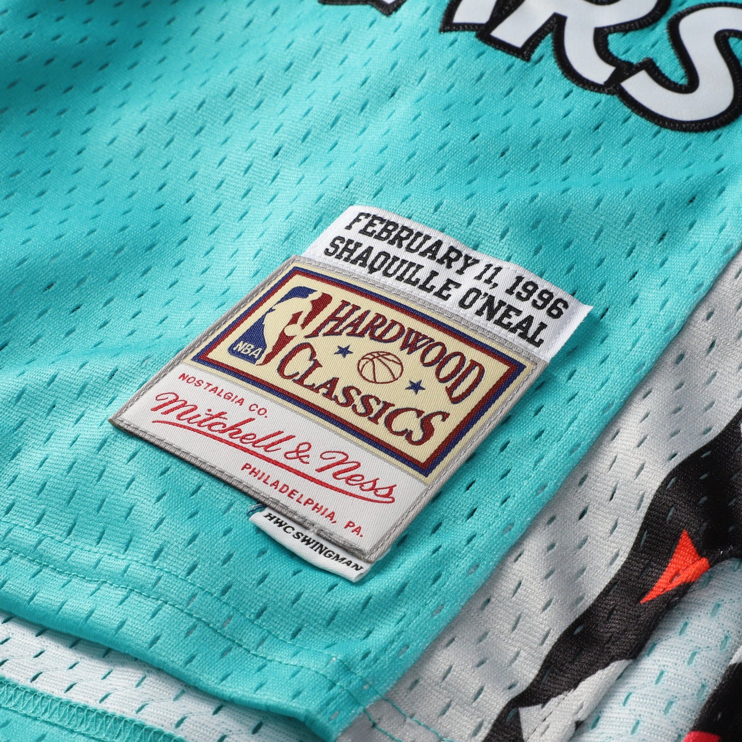 Youth 1996 NBA All-Star Game Shaquille O'Neal Mitchell & Ness Teal Hardwood Classics Swingman Jersey