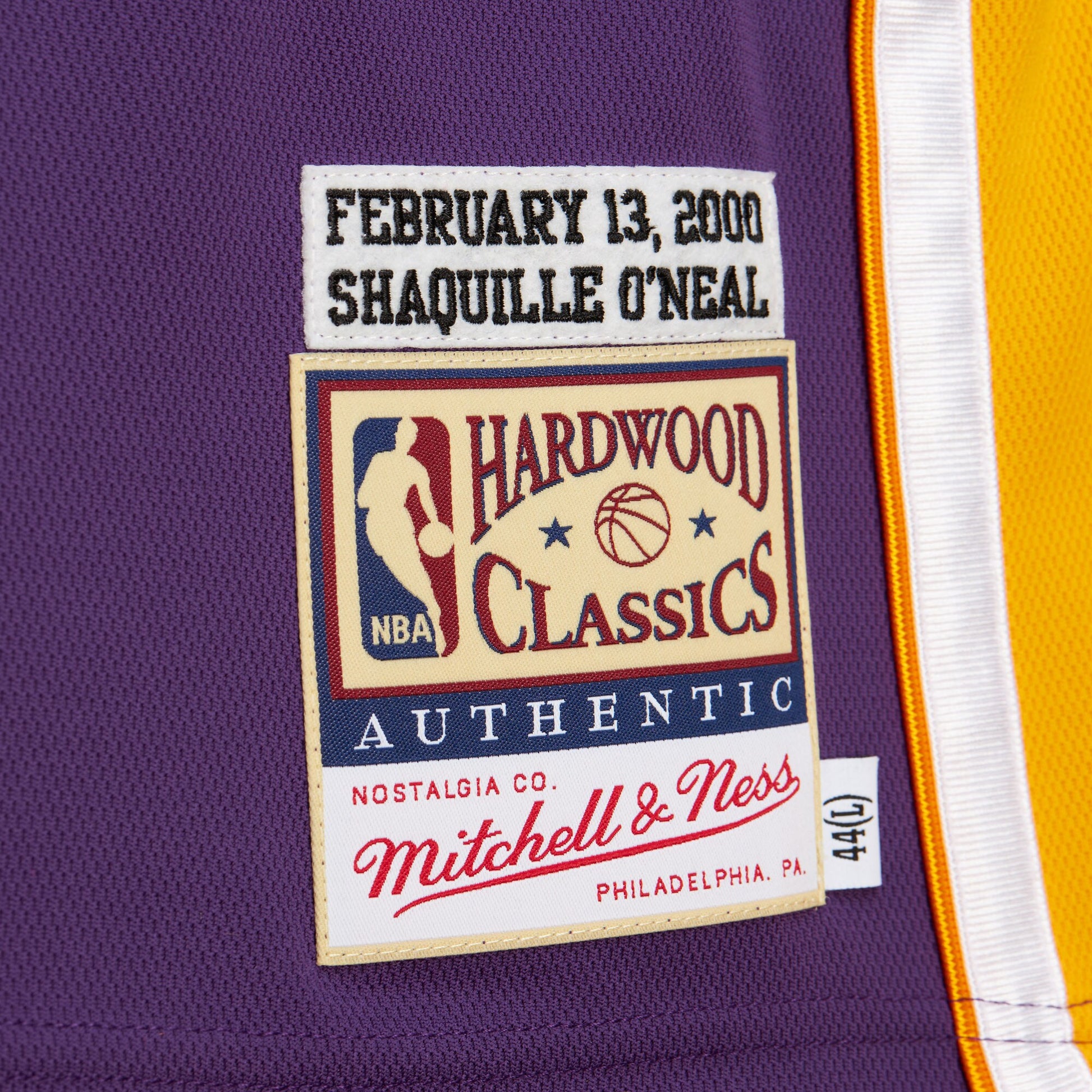 Men's Los Angeles Lakers Shaquille O'Neal Mitchell & Ness Purple 2000 NBA All-Star Game Authentic Jersey