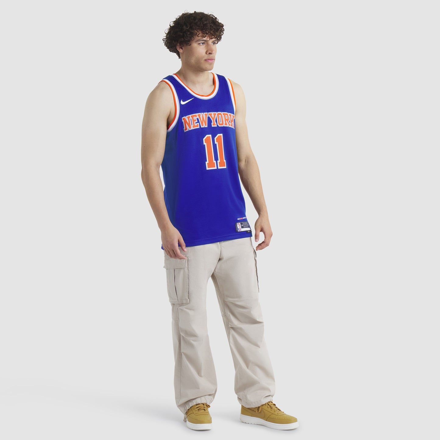 Unisex New York Knicks Jalen Brunson Nike Blue Swingman Jersey - Icon Edition
