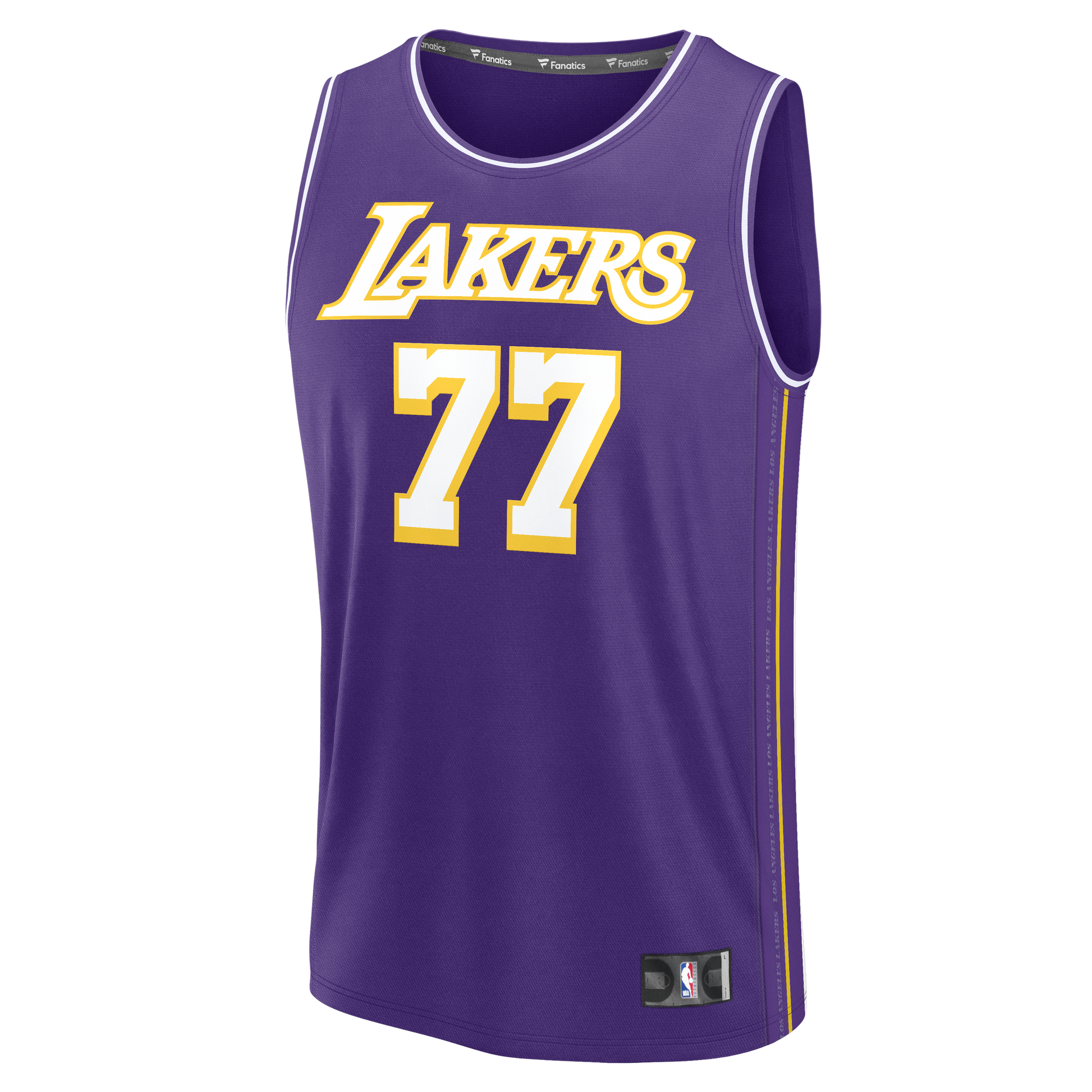 Youth Los Angeles Lakers Luka Dončić Fanatics Purple Fast Break Jersey - Statement Edition