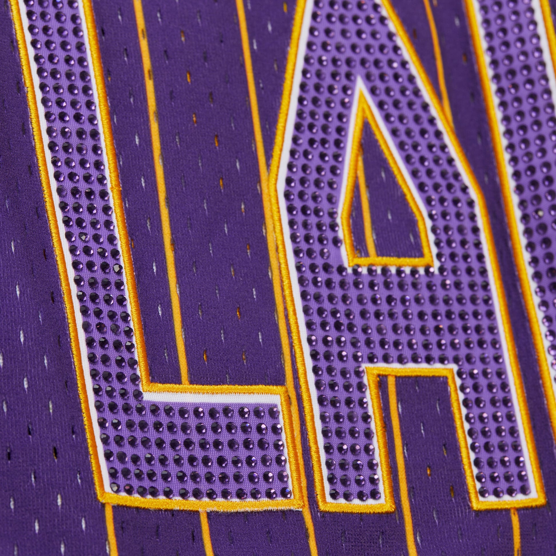 Women's Los Angeles Lakers  Mitchell & Ness x DANNIJO Purple Fashion Baseball Jersey