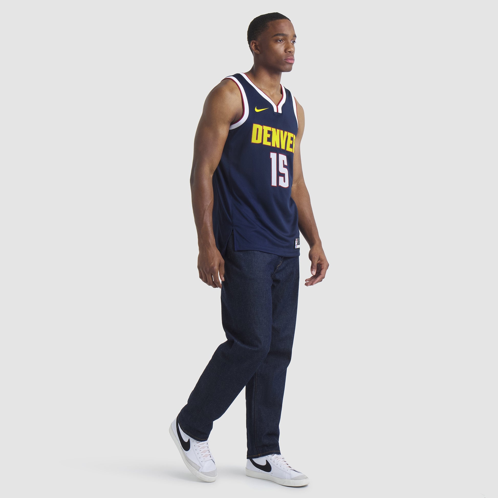 Unisex Denver Nuggets Nikola Jokic Nike Navy Swingman Jersey - Icon Edition