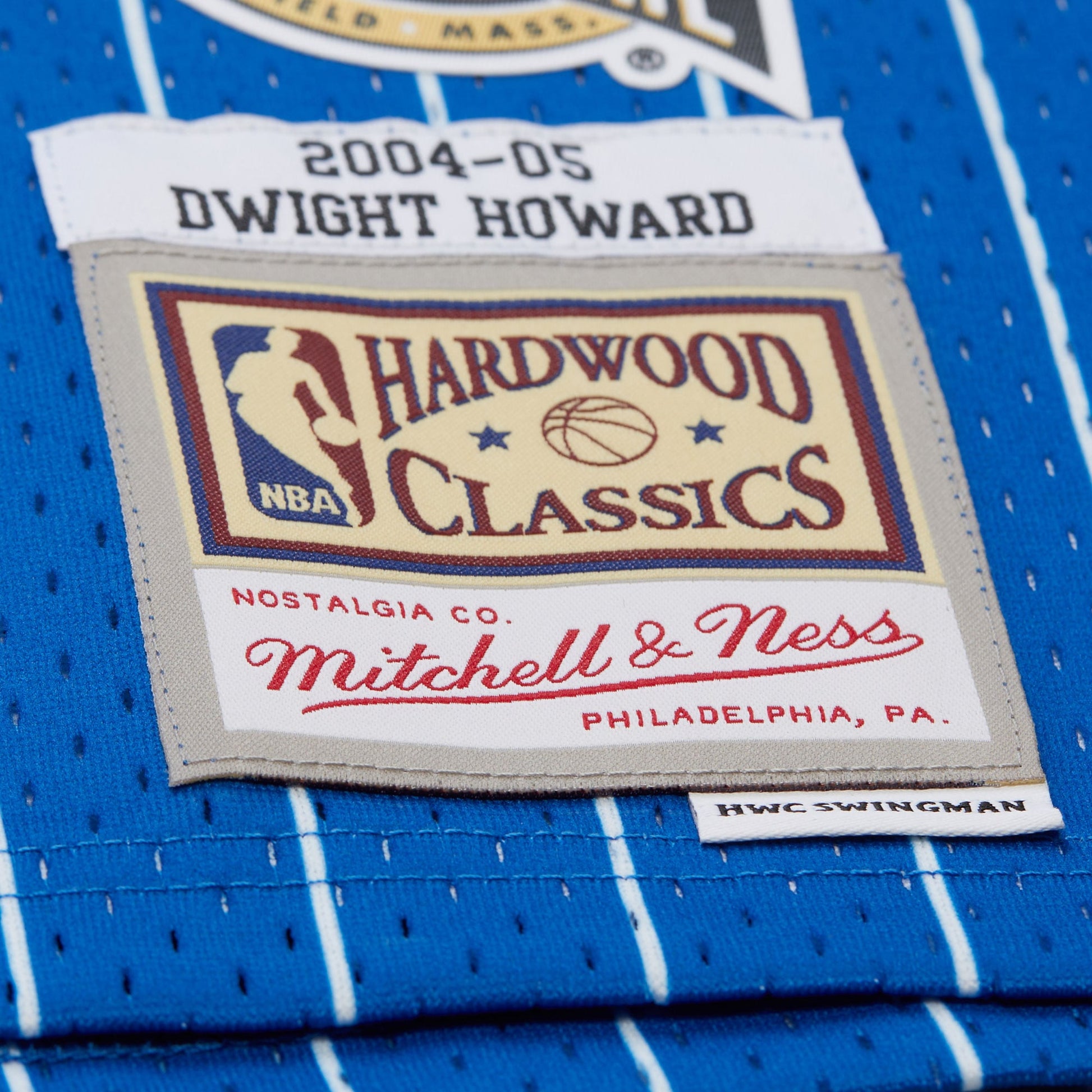 Men's Orlando Magic Dwight Howard Blue 2004/05 Hardwood Classics Hall of Fame Swingman Jersey