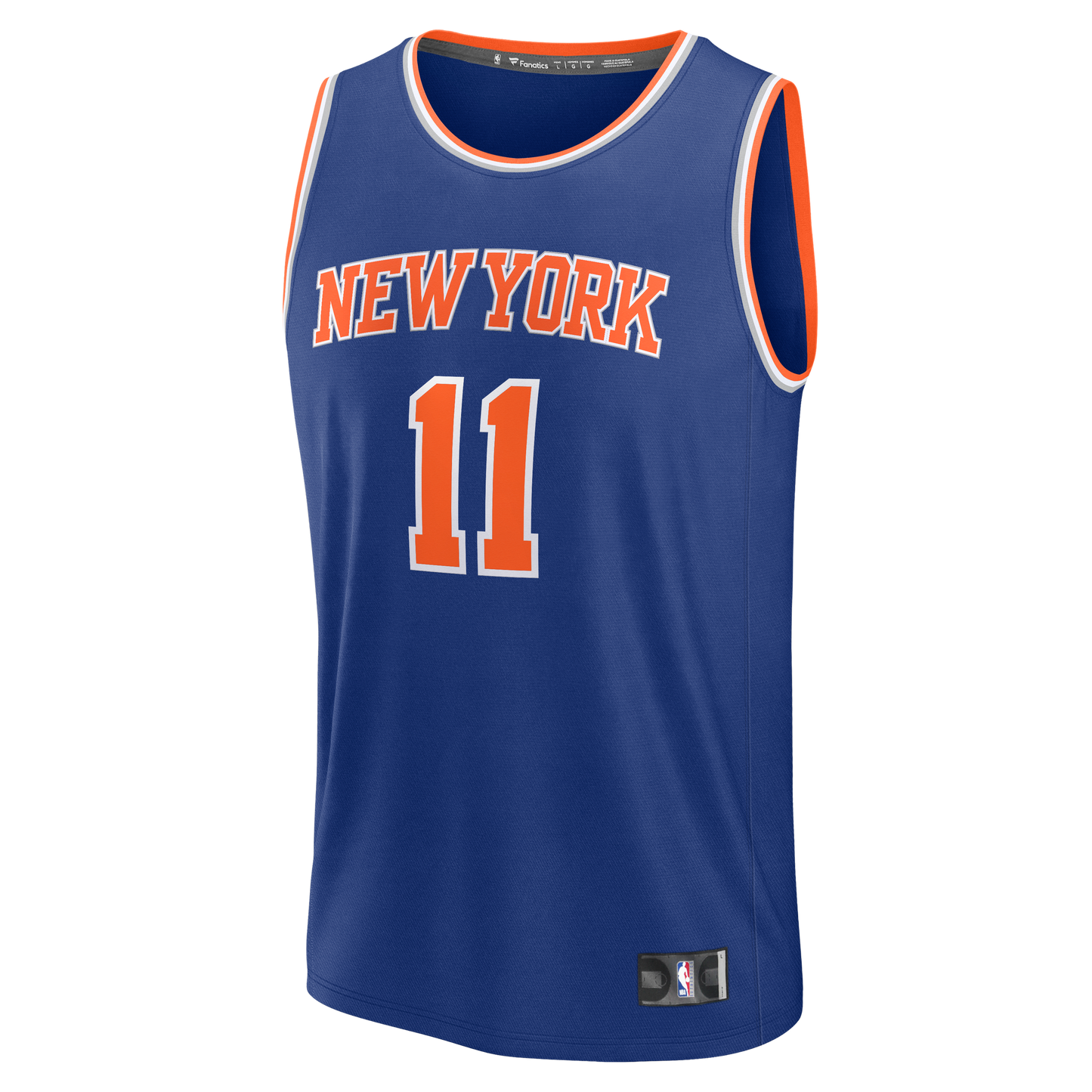 Youth New York Knicks Jalen Brunson Fanatics Blue Fast Break Replica Player Jersey - Icon Edition