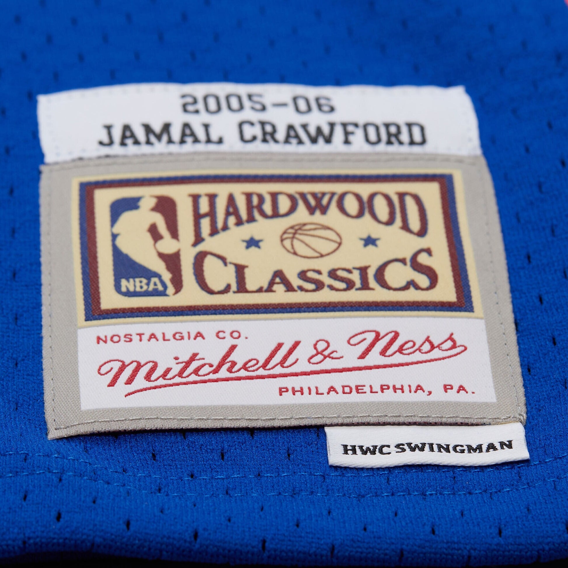 Men's New York Knicks Jamal Crawford Mitchell & Ness Blue 2005/06 Hardwood Classics Swingman Jersey