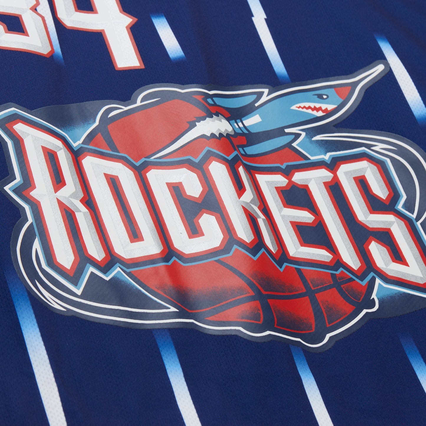 Unisex Houston Rockets Hakeem Olajuwon Mitchell & Ness Navy Maxxed Out Fashion Hockey Jersey