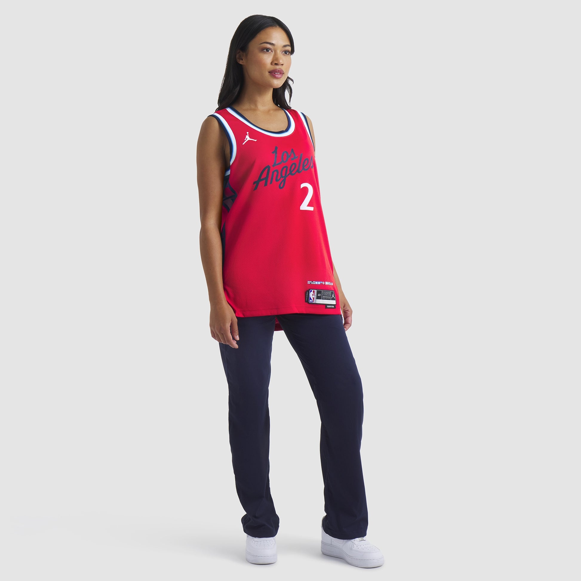 Unisex LA Clippers Kawhi Leonard Jordan Brand Red 2024/25 Swingman Jersey - Statement Edition