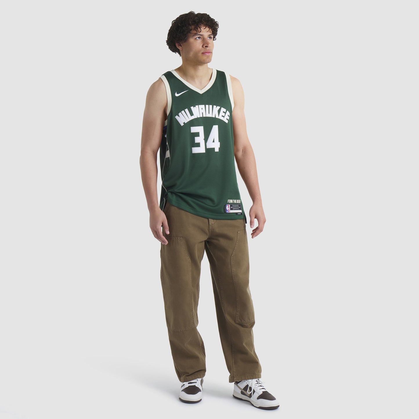 Unisex Milwaukee Bucks Giannis Antetokounmpo Nike Hunter Green Swingman Jersey - Icon Edition