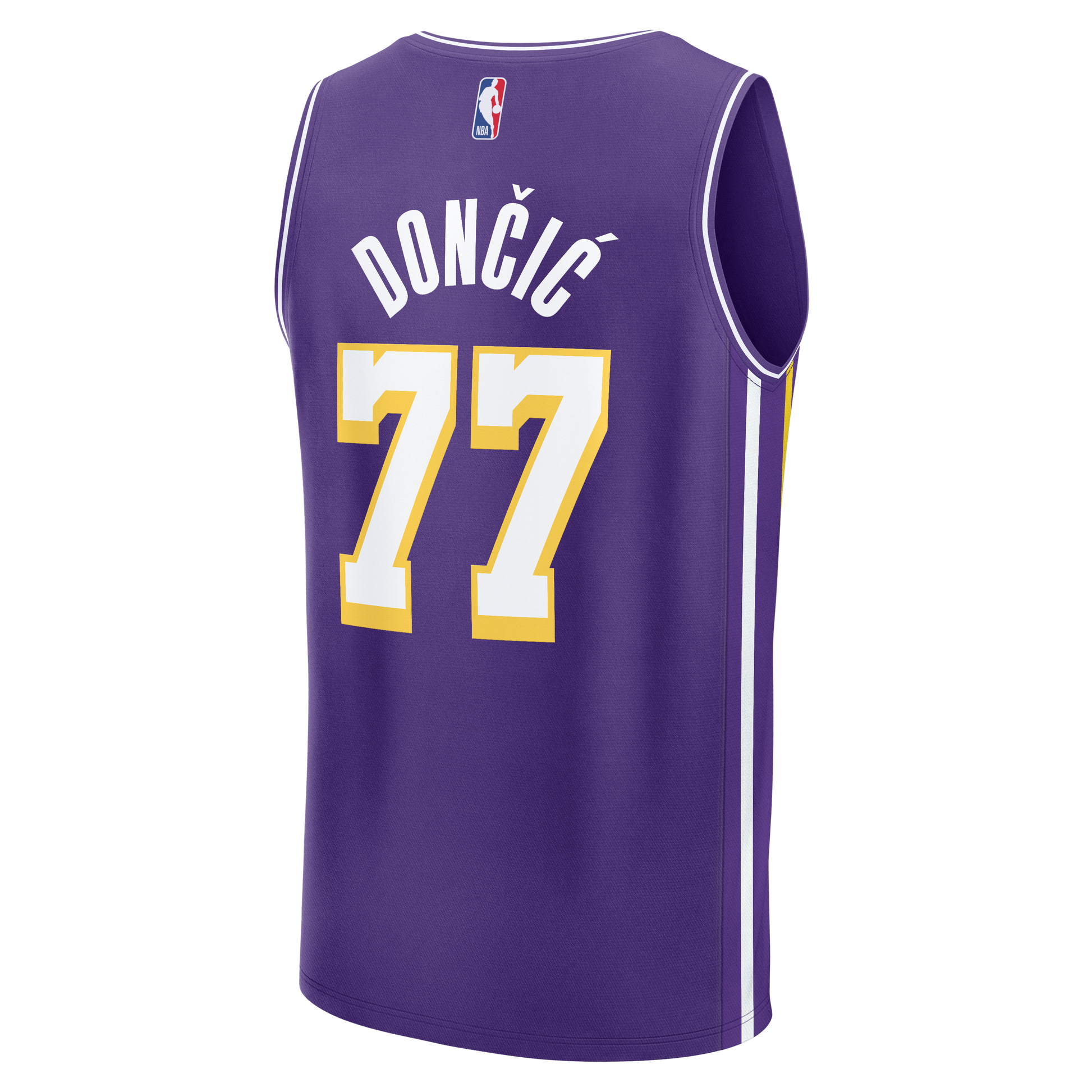 Youth Los Angeles Lakers Luka Dončić Fanatics Purple Fast Break Jersey - Statement Edition