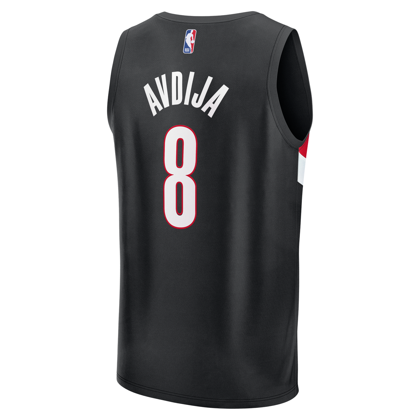 Men's Portland Trail Blazers Deni Avdija Fanatics Black Fast Break Replica Jersey - Icon Edition