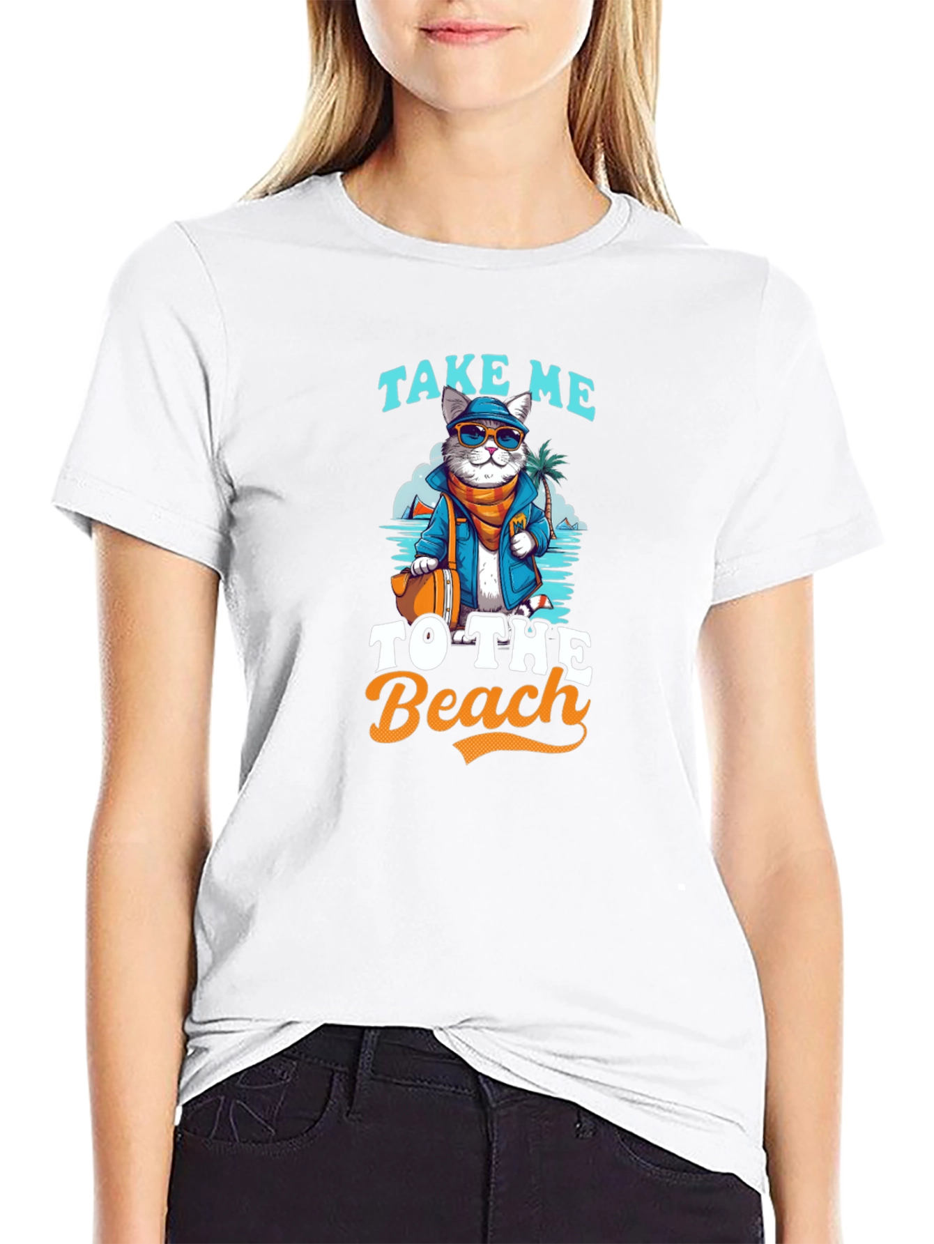 Cat Beach T-Shirt