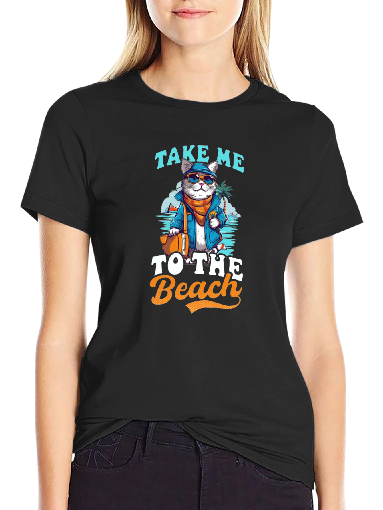 Cat Beach T-Shirt