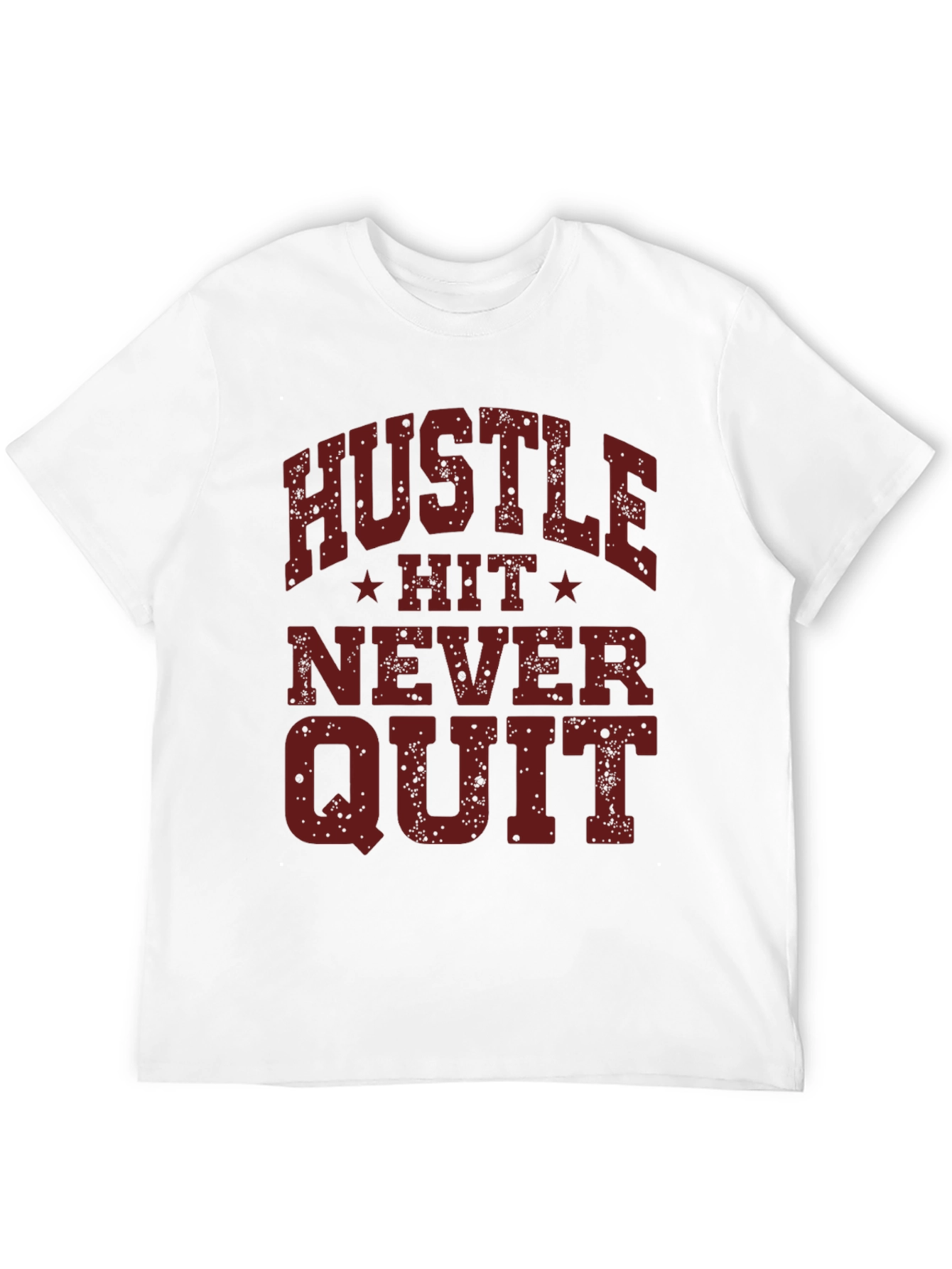 Hustle Hit Never Quit Graphic Tee - Black