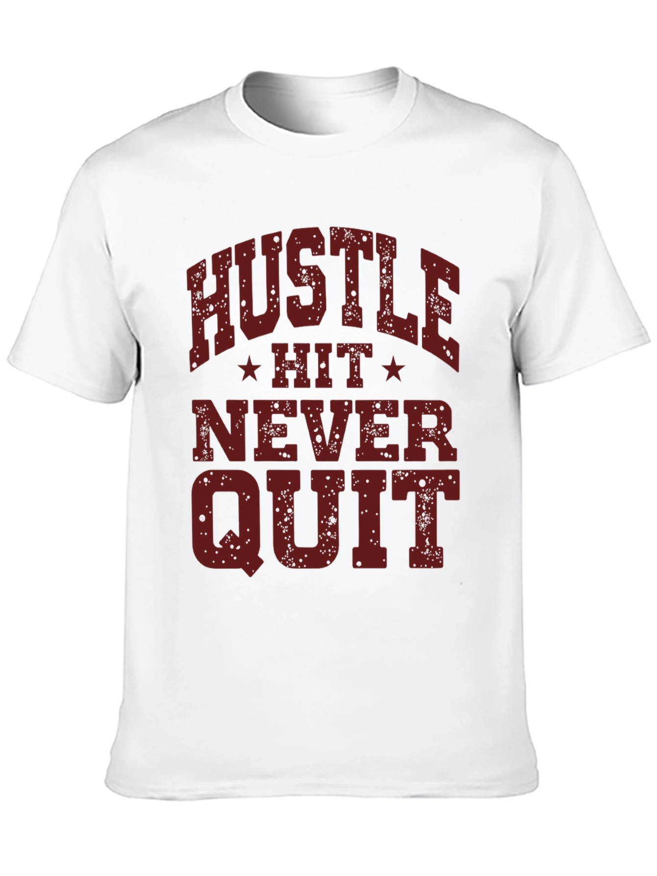 Hustle Hit Never Quit Graphic Tee - Black