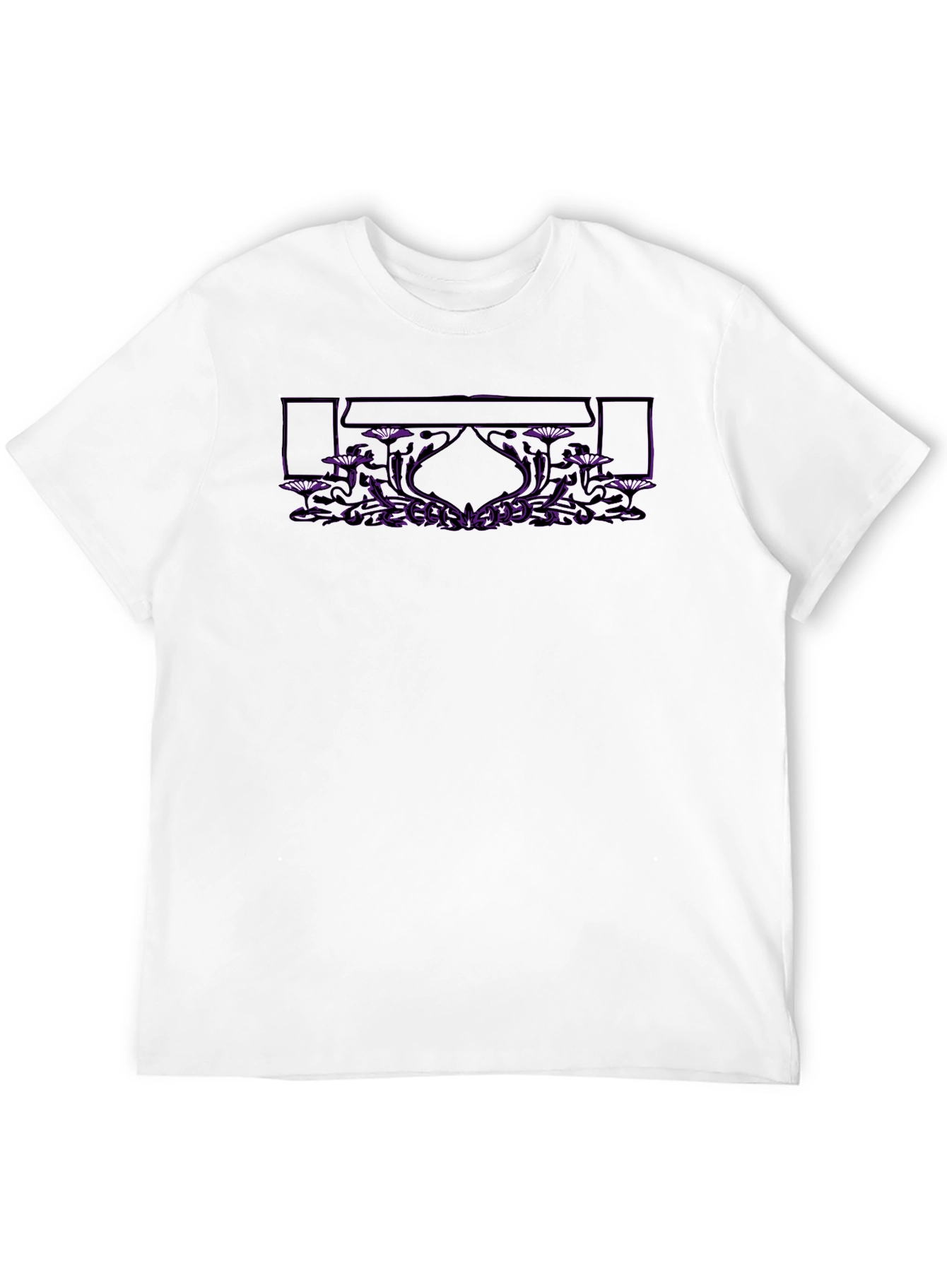 Art Nouveau Black T-Shirt