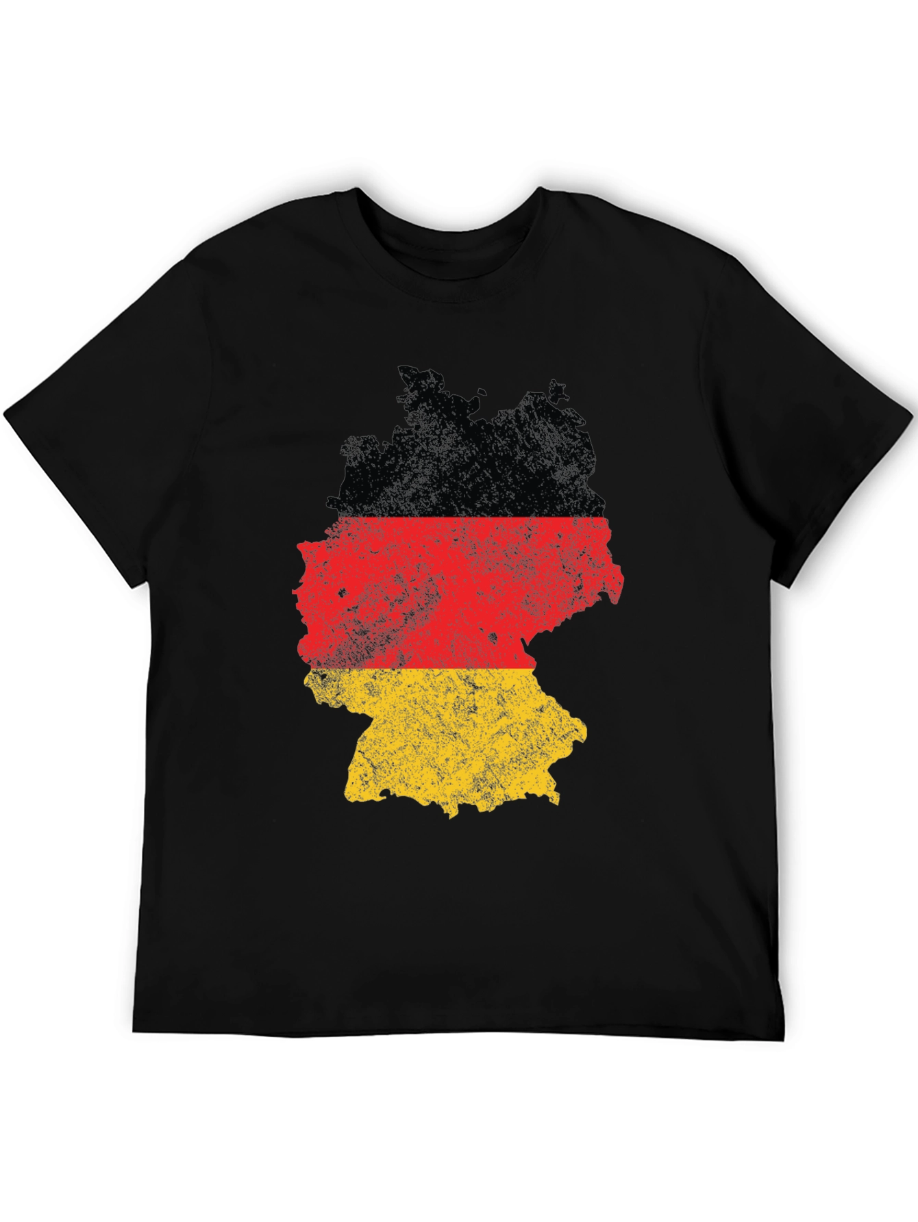 Germany Flag Map T-Shirt Black