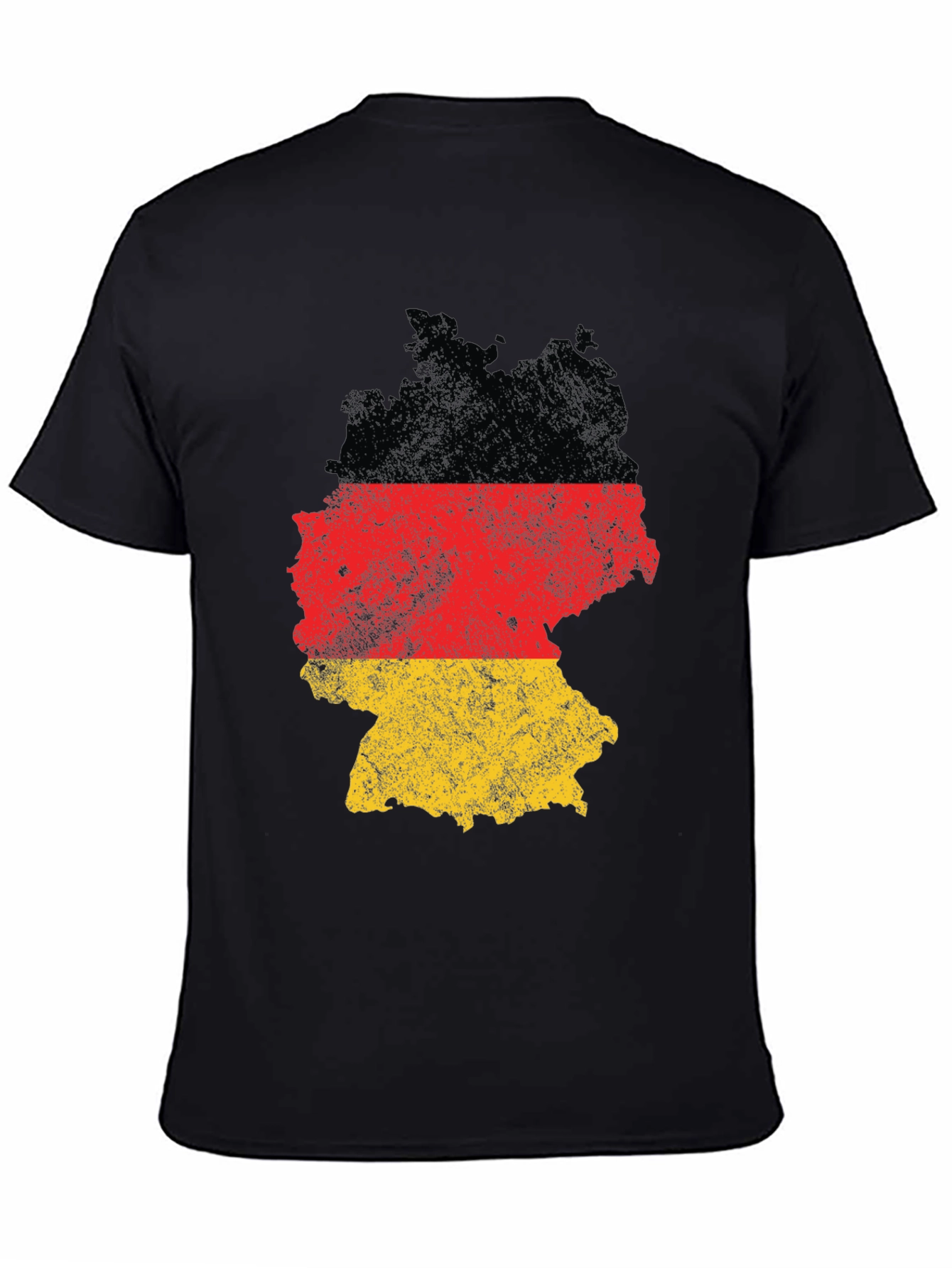 Germany Flag Map T-Shirt Black