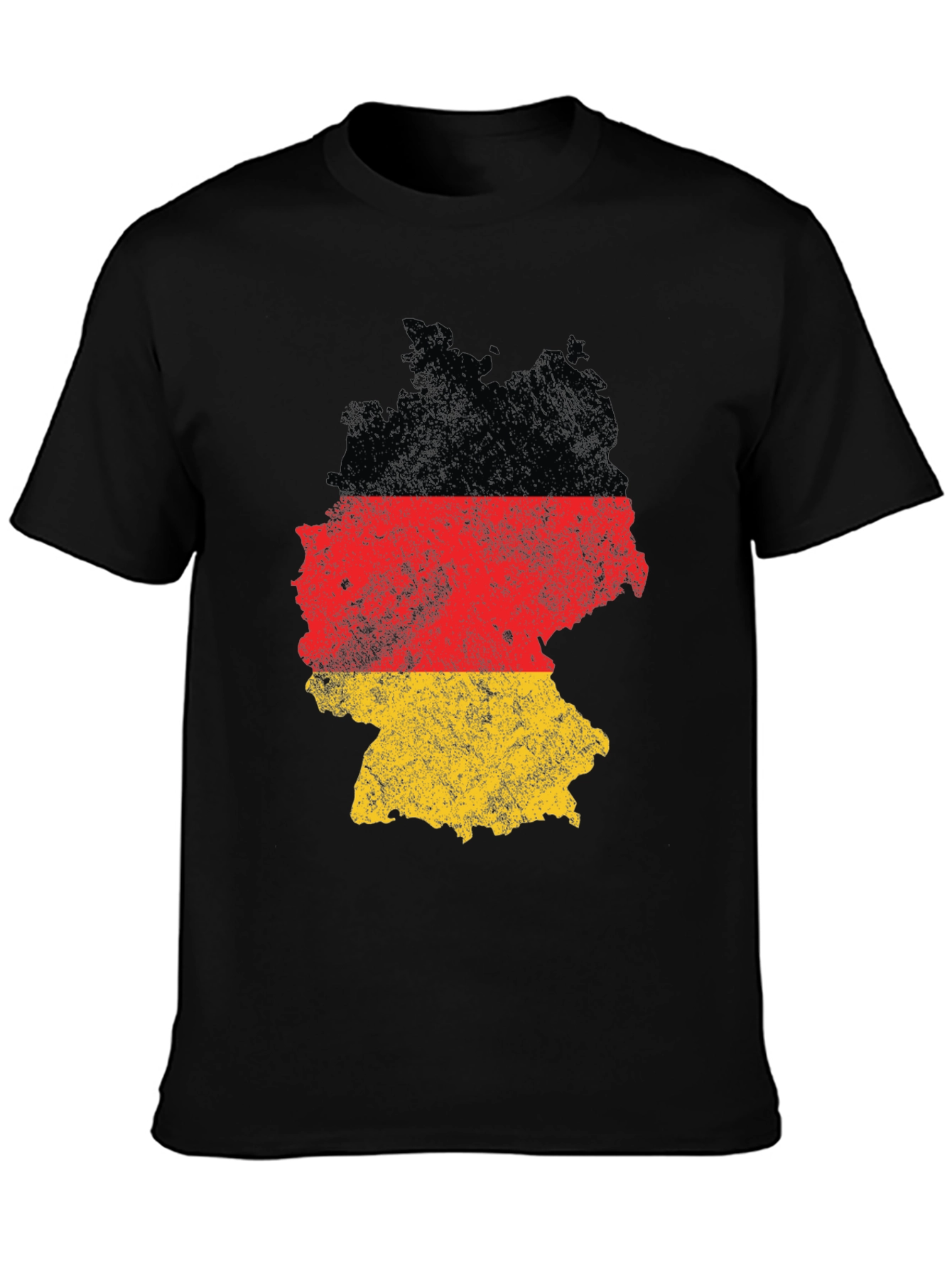 Germany Flag Map T-Shirt Black