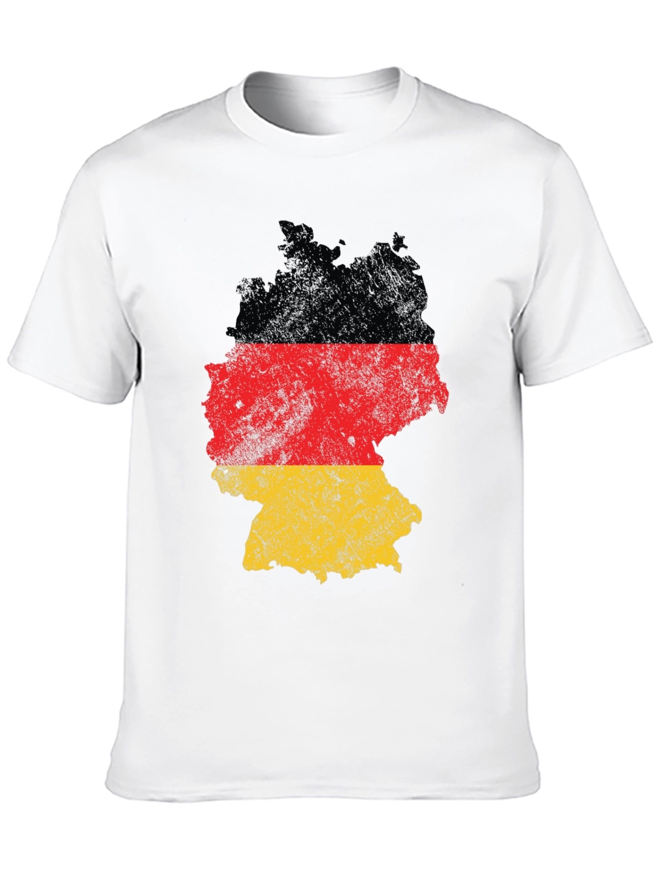 Germany Flag Map T-Shirt Black