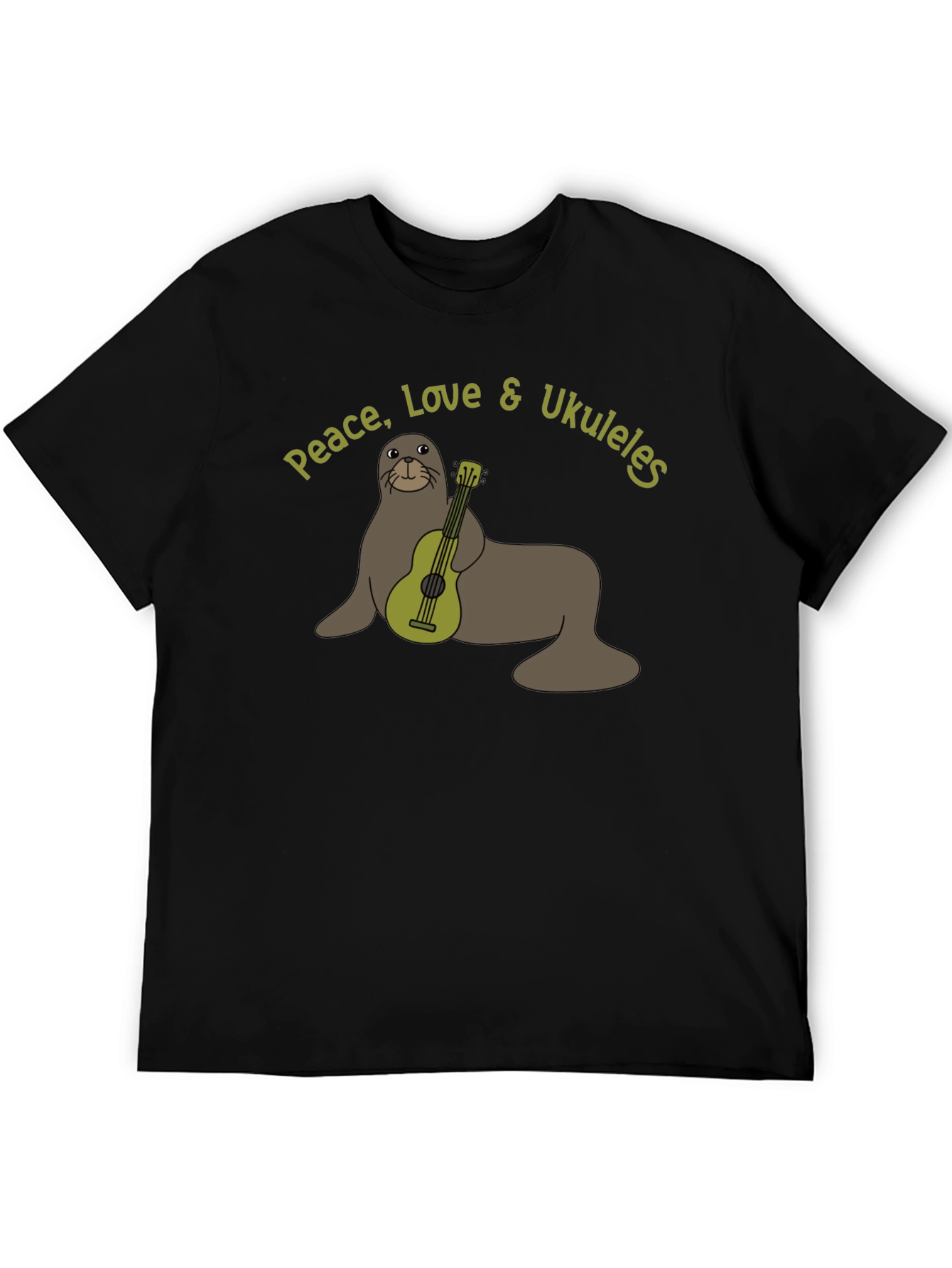 Peace Love & Ukuleles Graphic T-Shirt