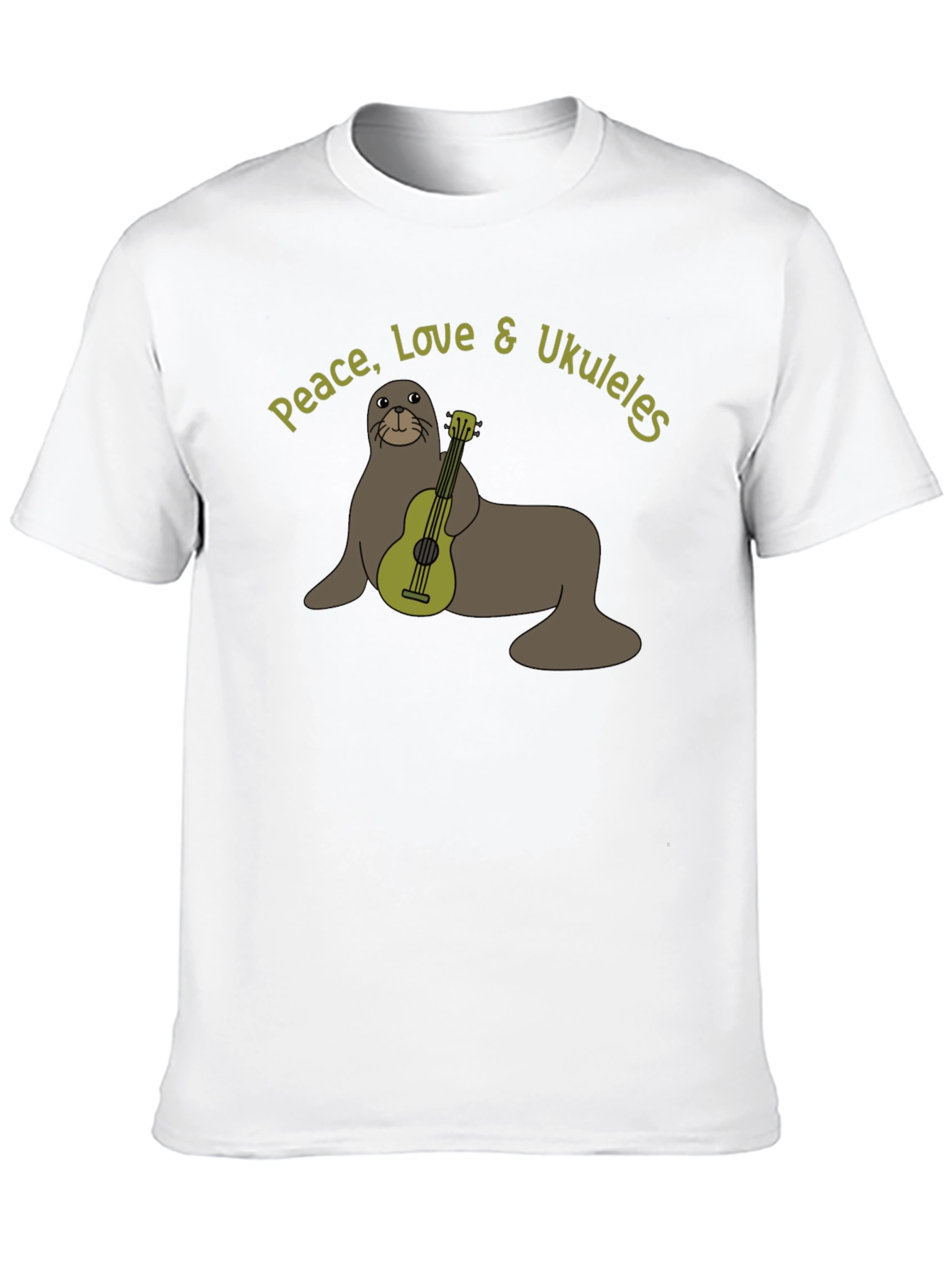 Peace Love & Ukuleles Graphic T-Shirt