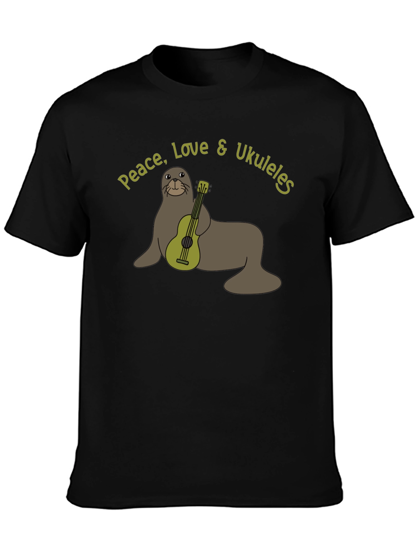 Peace Love & Ukuleles Graphic T-Shirt