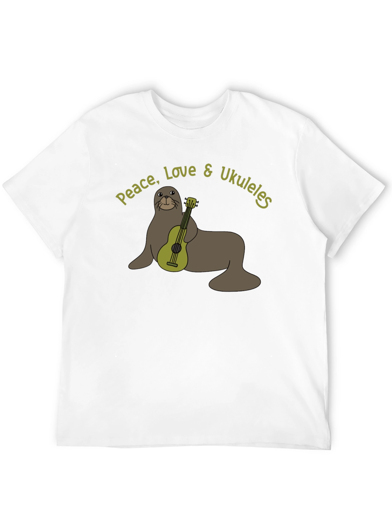 Peace Love & Ukuleles Graphic T-Shirt