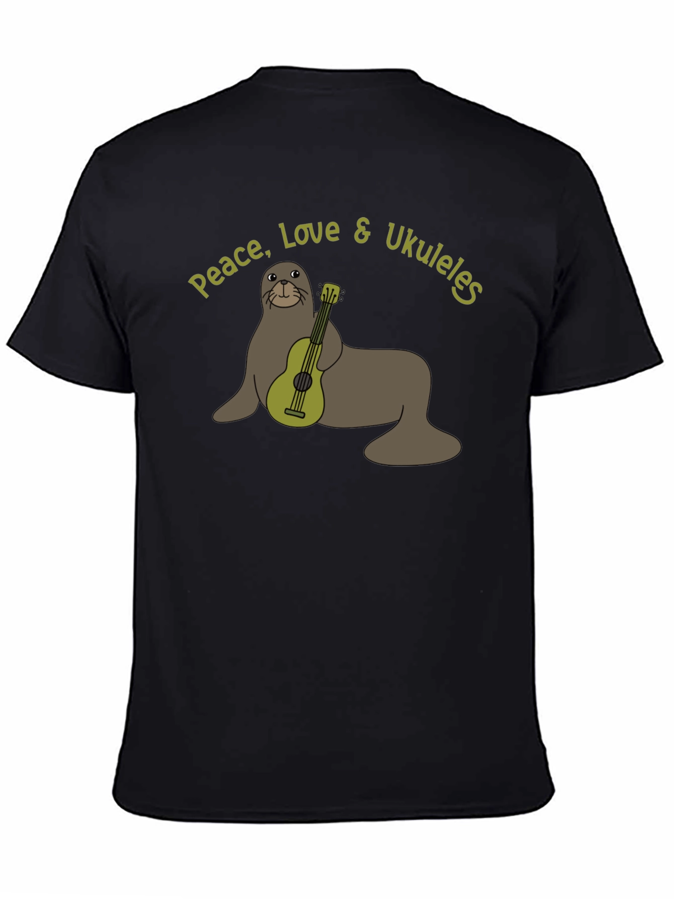 Peace Love & Ukuleles Graphic T-Shirt