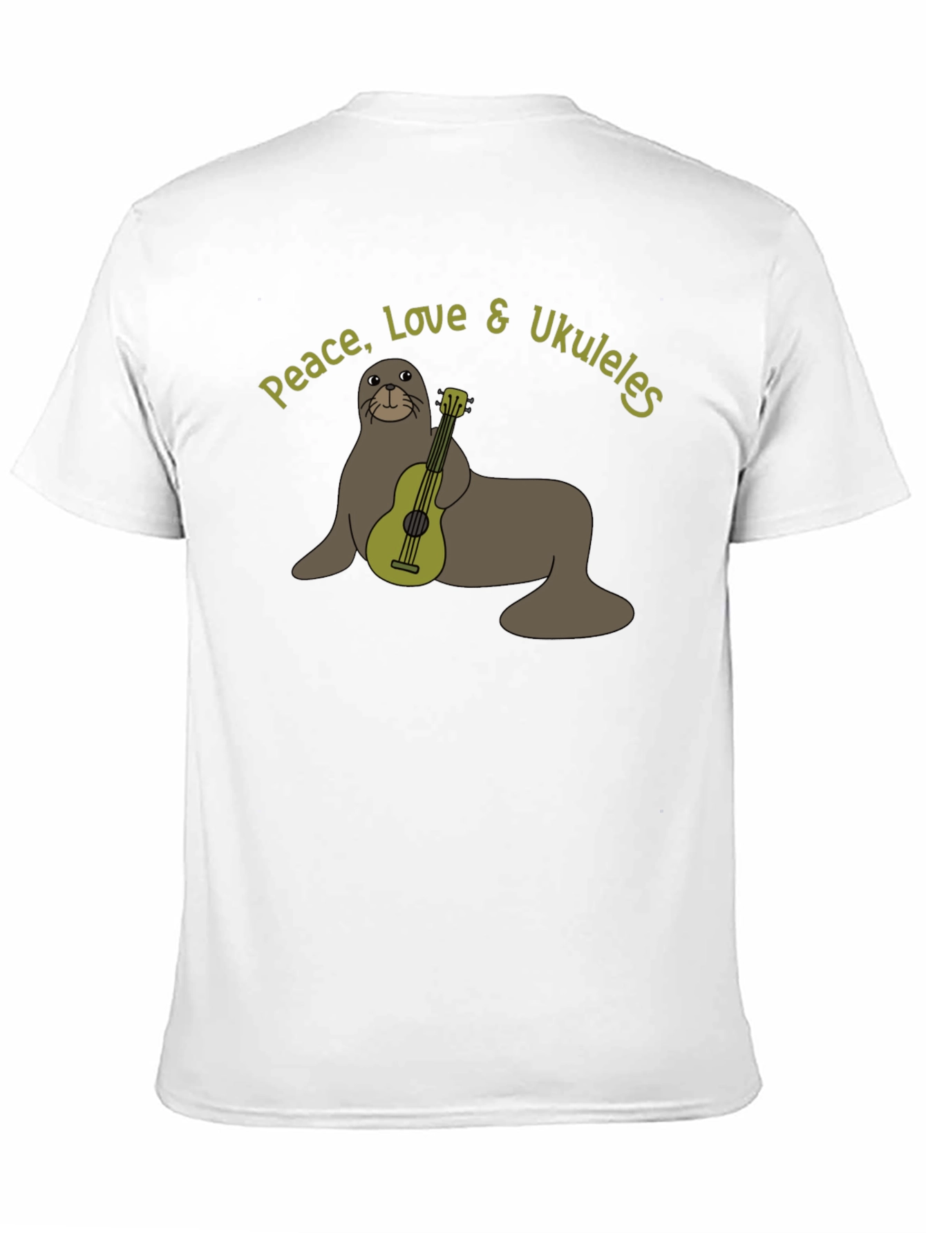 Peace Love & Ukuleles Graphic T-Shirt