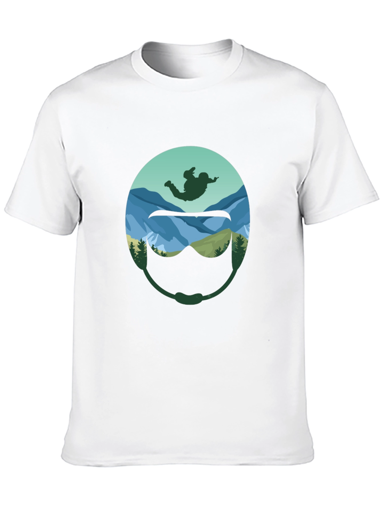 Skydiver Helmet Graphic T-Shirt