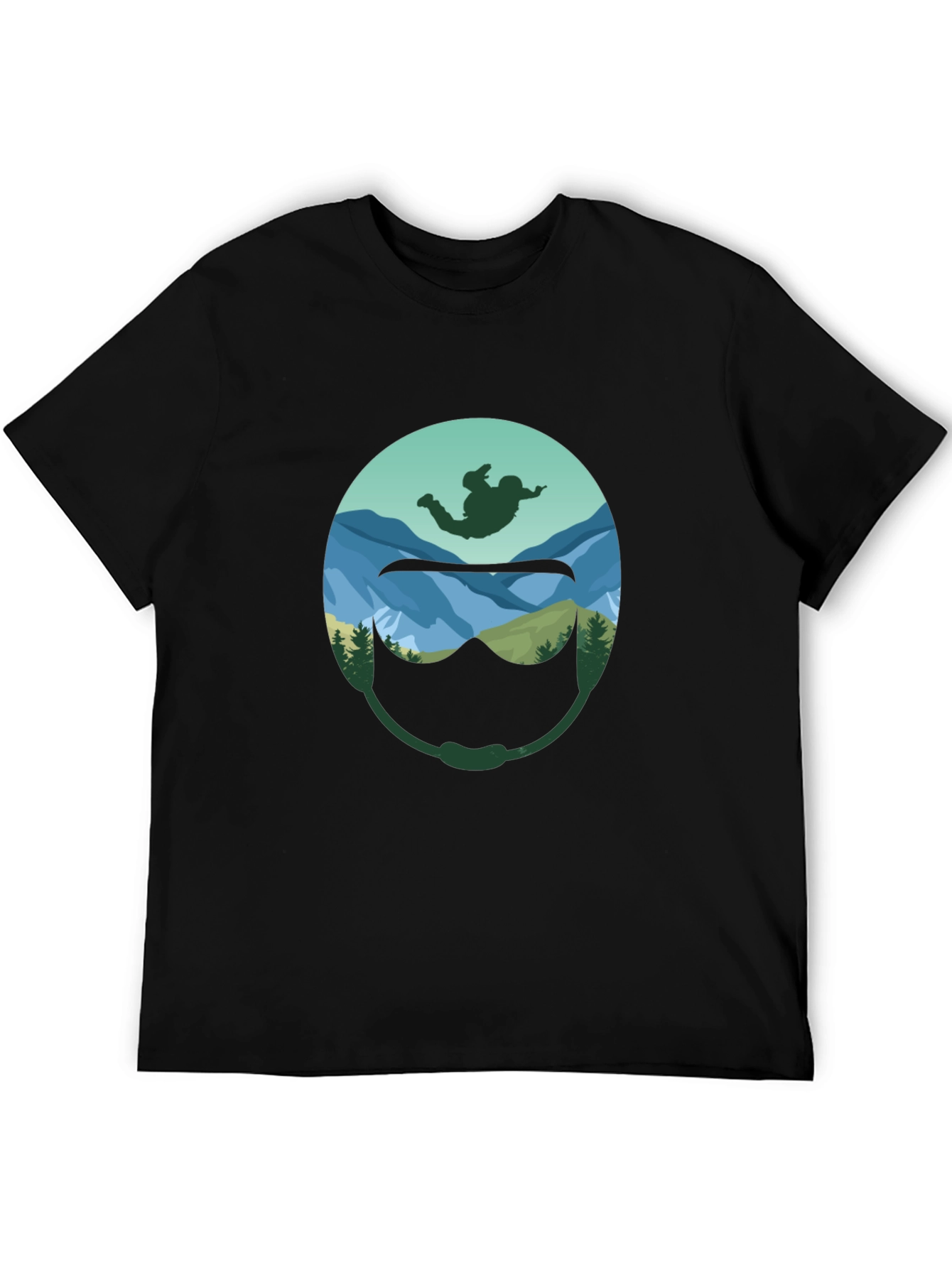 Skydiver Helmet Graphic T-Shirt