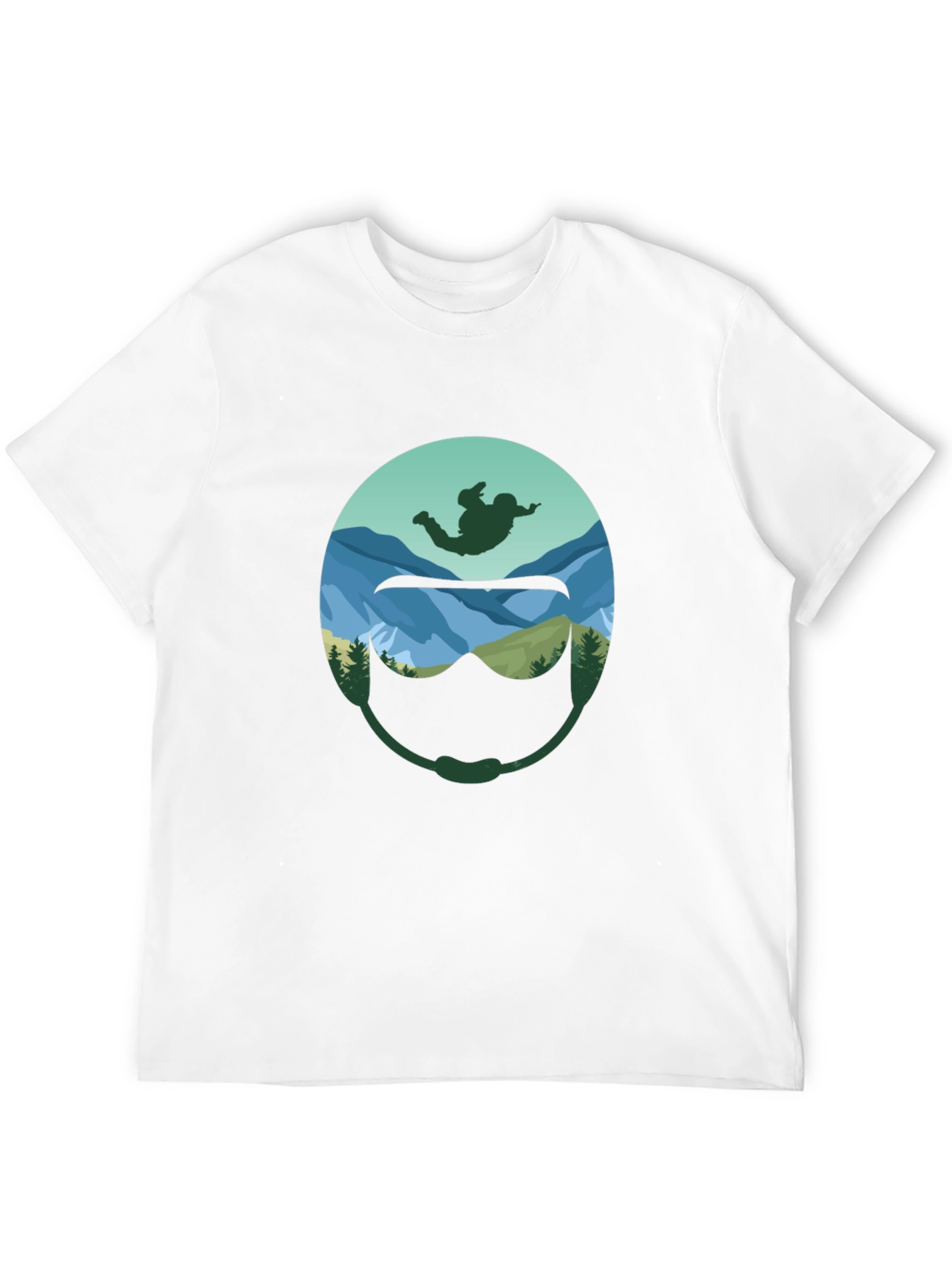 Skydiver Helmet Graphic T-Shirt