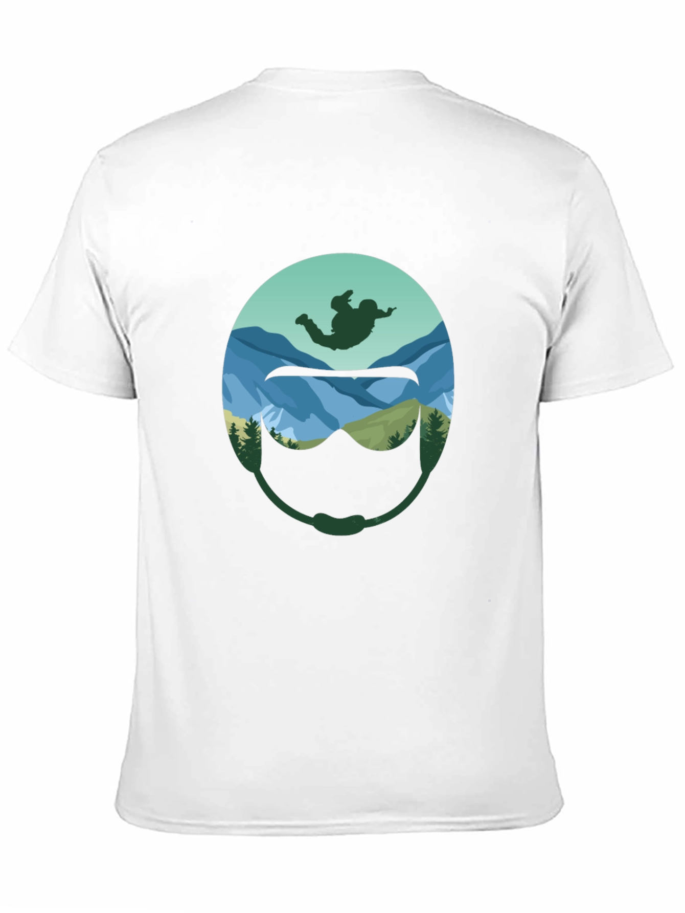 Skydiver Helmet Graphic T-Shirt