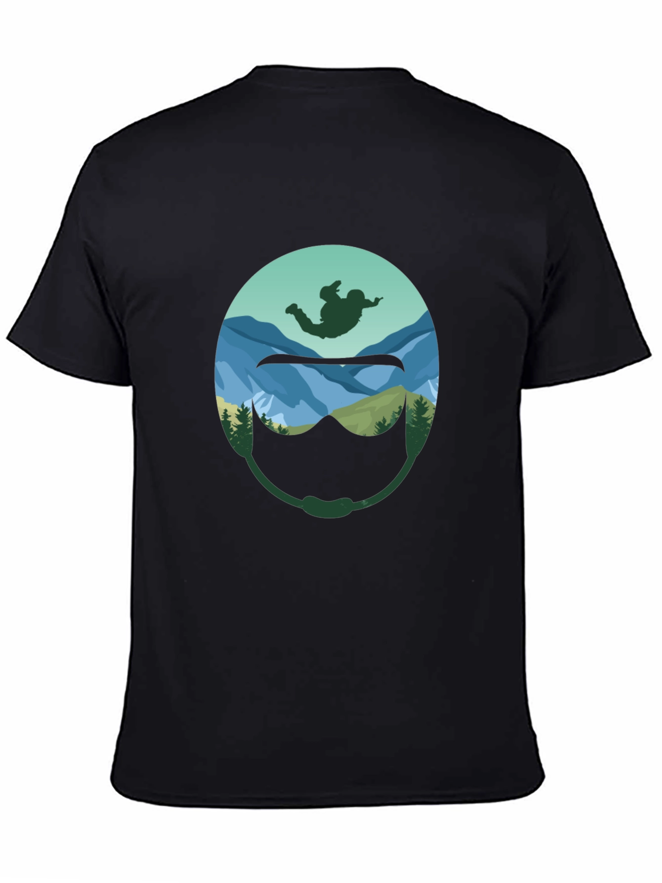 Skydiver Helmet Graphic T-Shirt