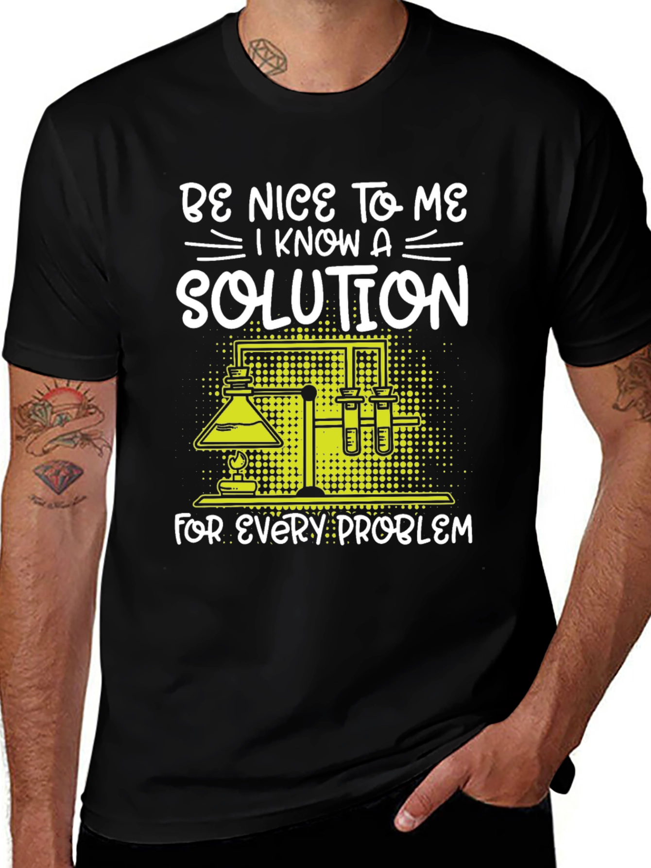 Be Nice to Me Science Solution T-Shirt