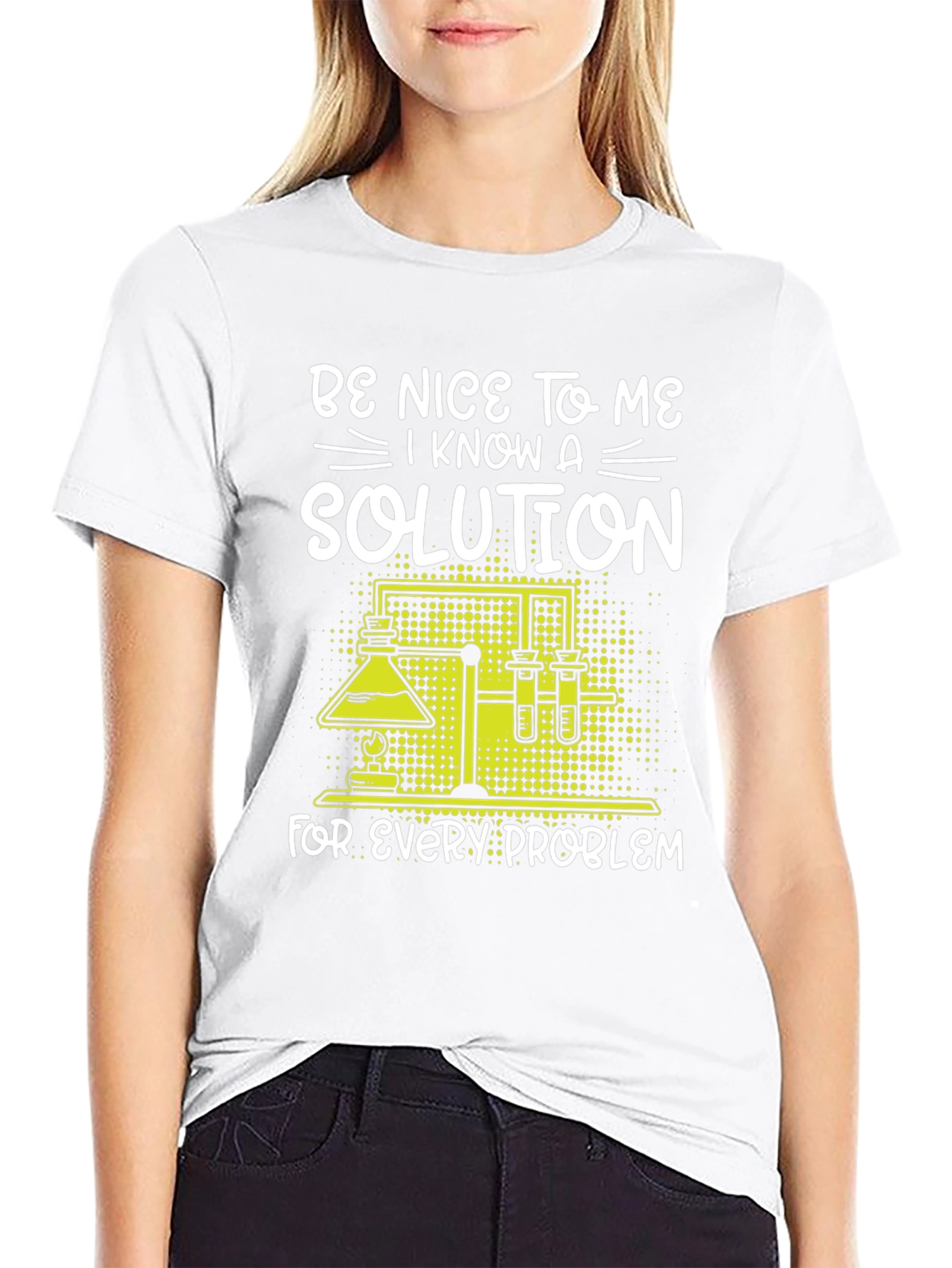 Be Nice to Me Science Solution T-Shirt
