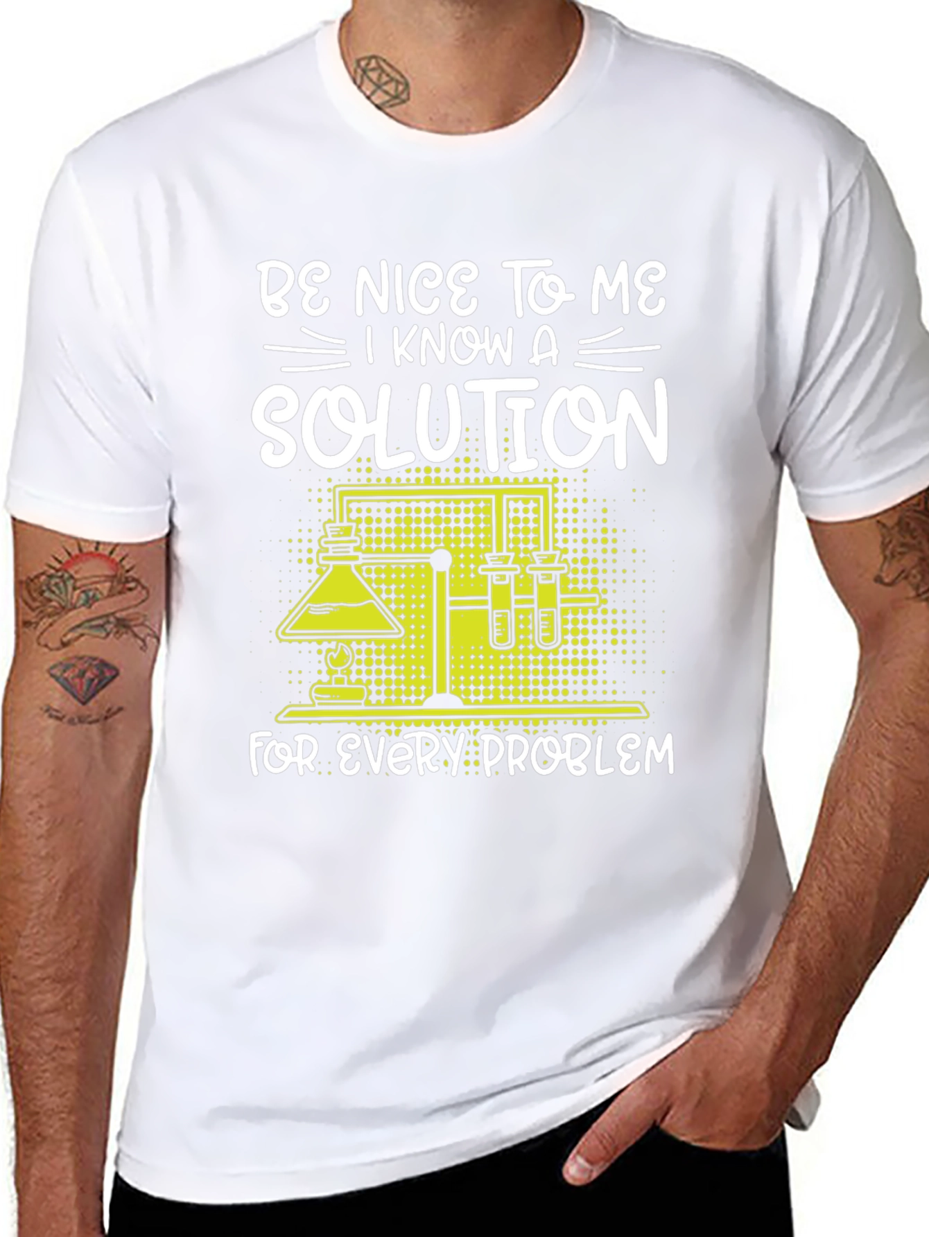 Be Nice to Me Science Solution T-Shirt