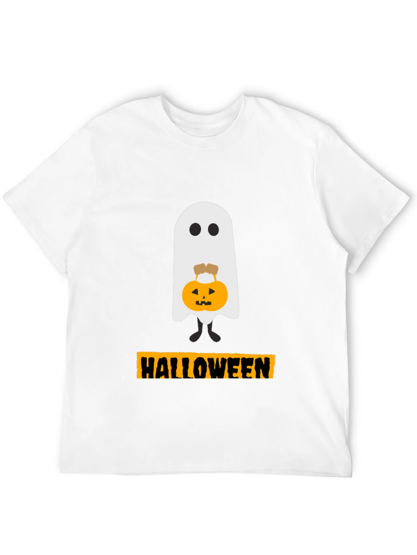 Halloween Ghost with Pumpkin T-Shirt