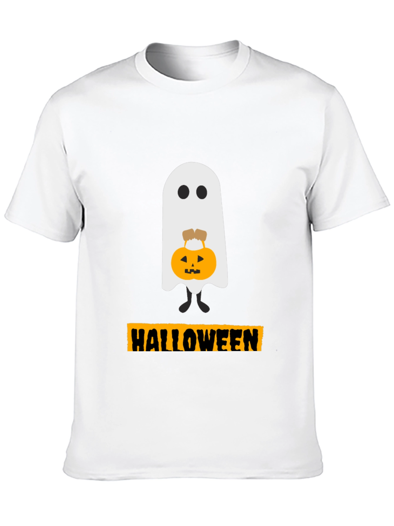 Halloween Ghost with Pumpkin T-Shirt